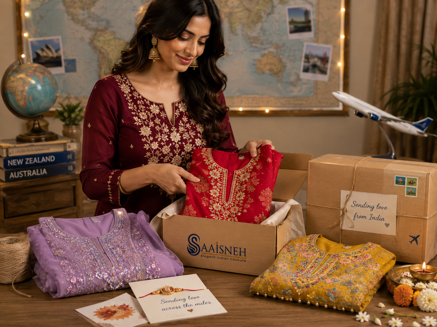 Rakhi Gifts for Sisters Abroad: Sending Indian Outfits to NZ & Australia