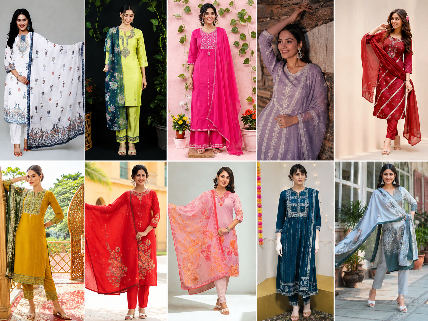 25 Stylish Indian Suits with Straight Pants for Every Occasion