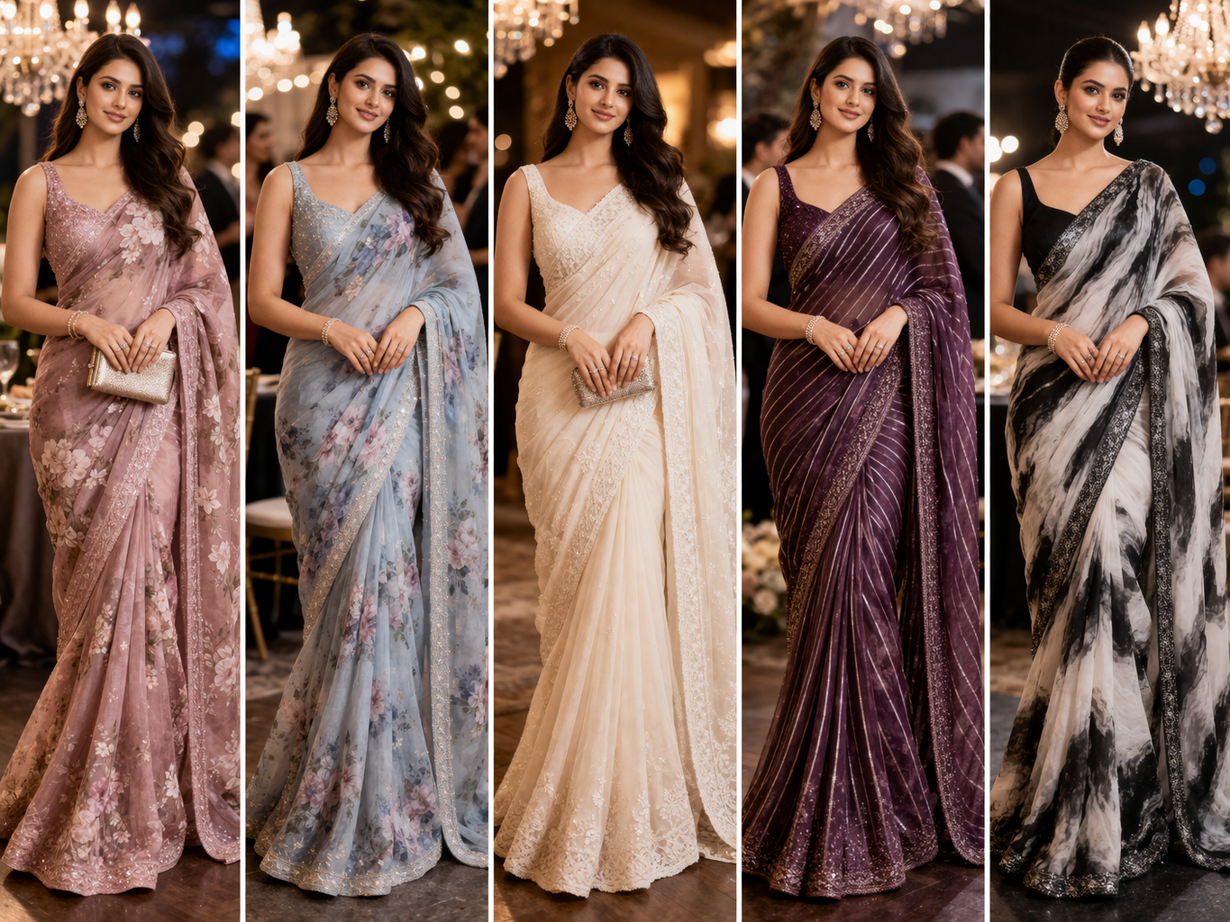 10 Stunning Chiffon Sarees Perfect for Party Wear