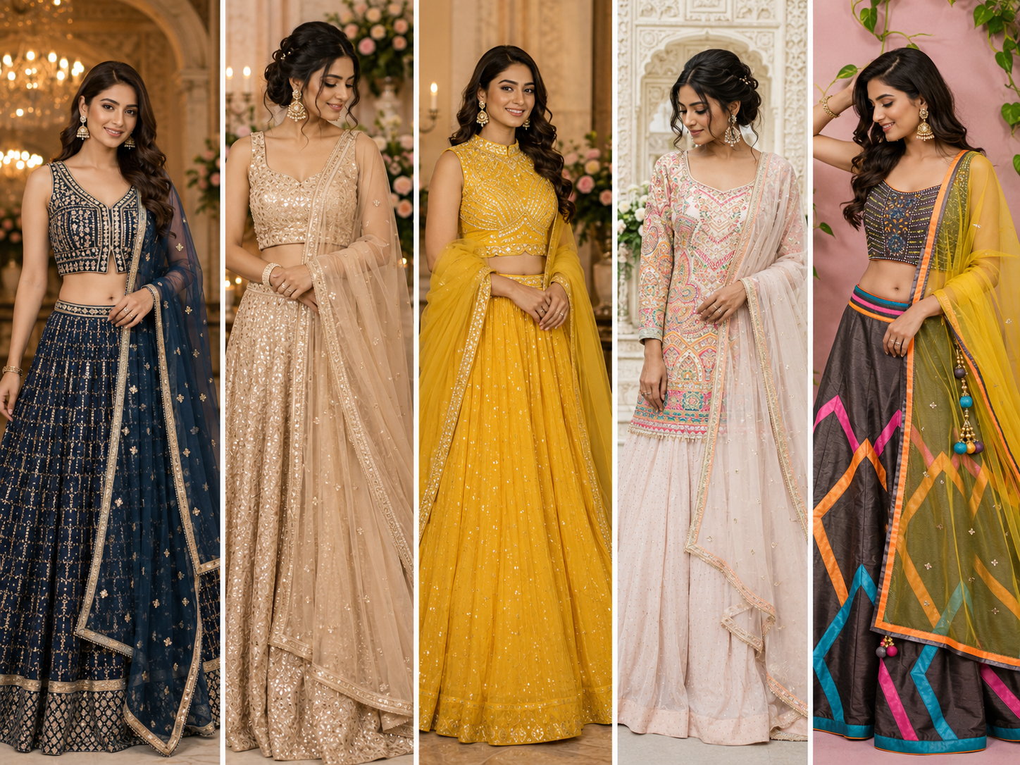 How to Style Chunni with a Lehenga for Weddings?