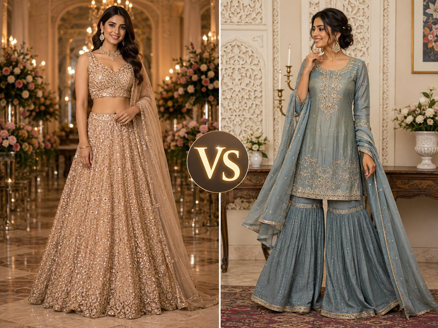 Lehenga vs Sharara: Which Outfit Truly Steals the Spotlight?