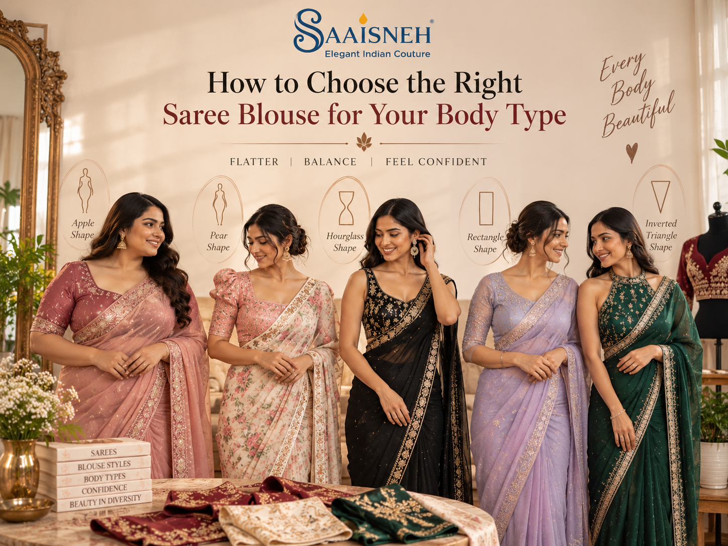 How to Choose the Right Saree Blouse for Your Body Type