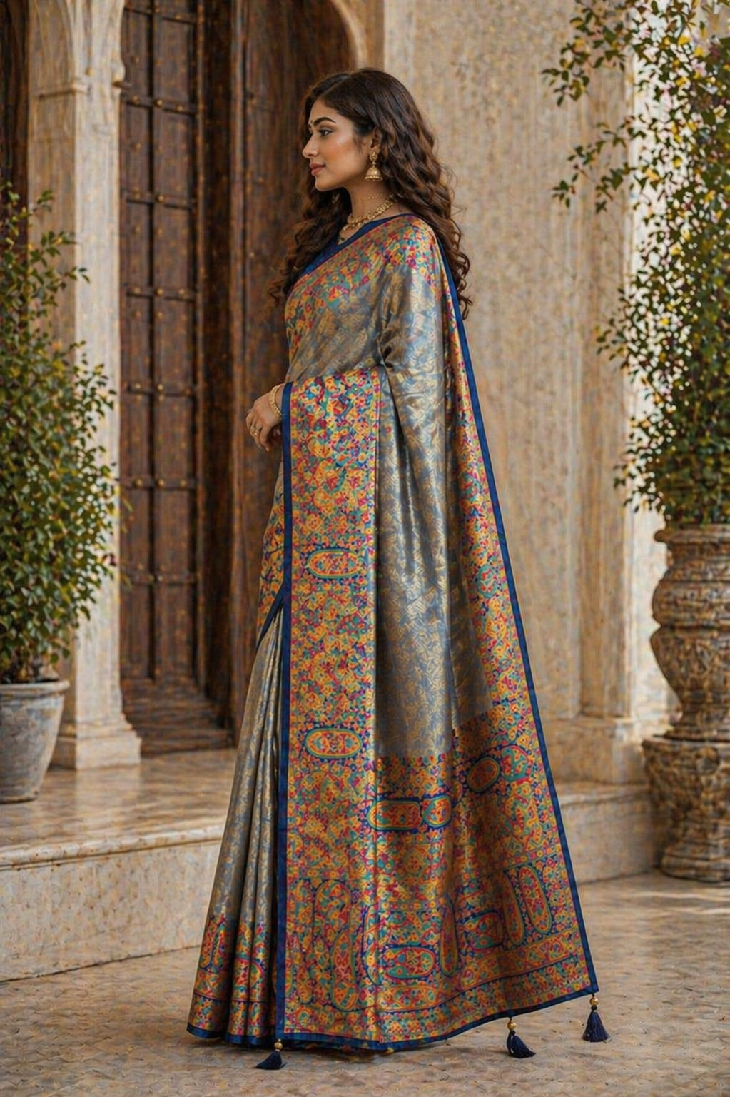 Gulzar - Pashmina Dola Silk Saree