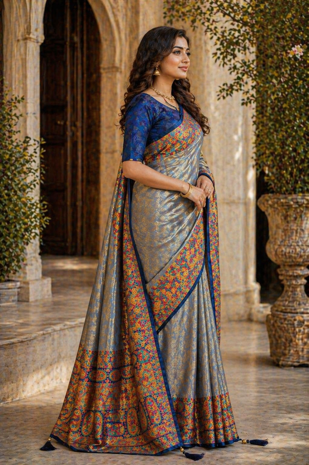 Gulzar - Pashmina Dola Silk Saree