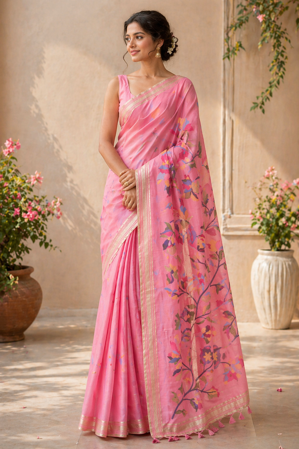 Suhani - Blend Linen Cotton Saree