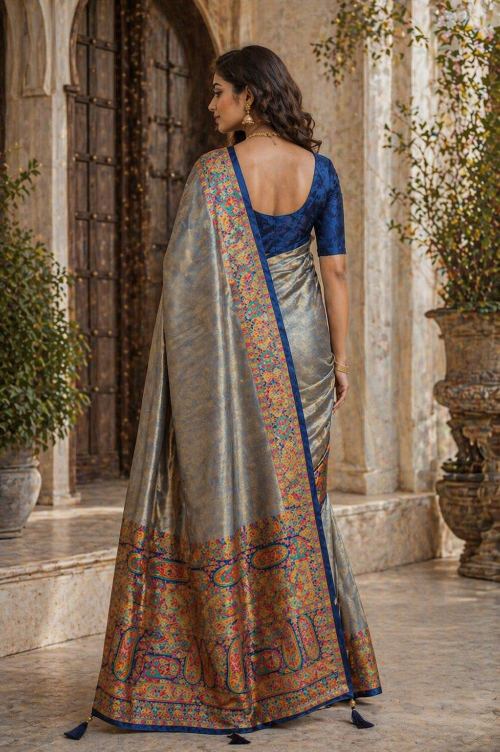 Gulzar - Pashmina Dola Silk Saree