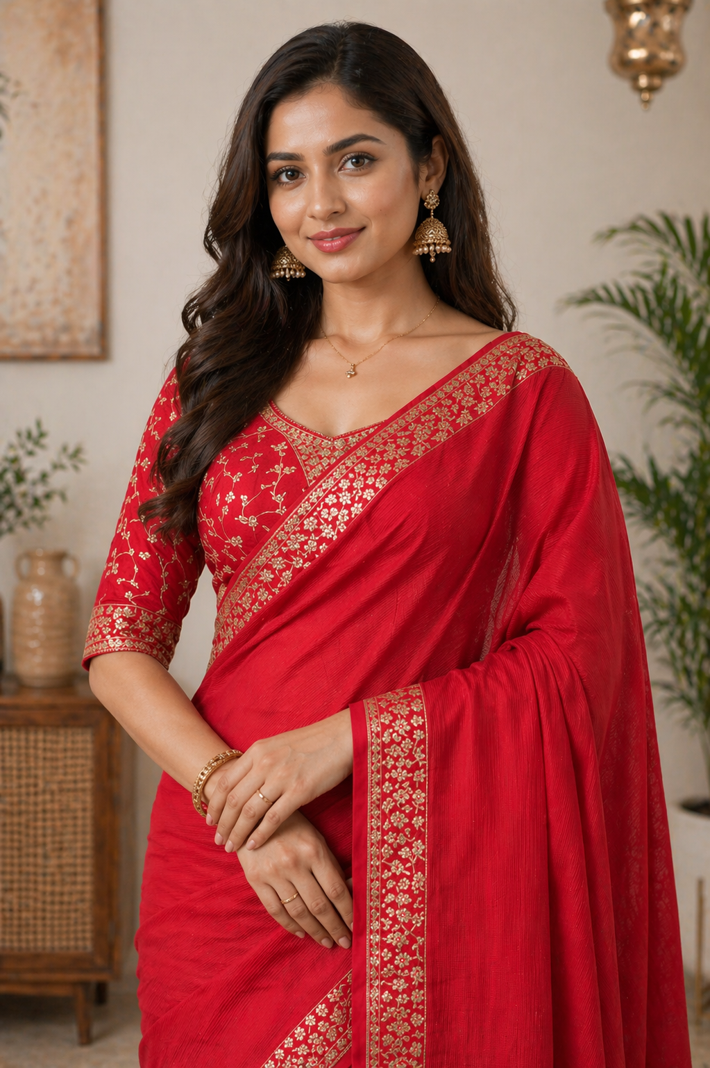 Ahana - Embroidered Saree