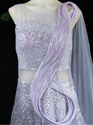 Shaysha - Sequins Netting Gown