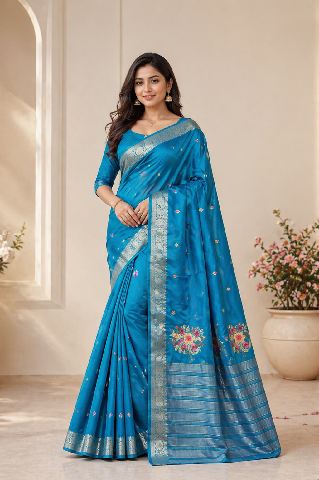 Madhu - Chiffon Embroidery Saree