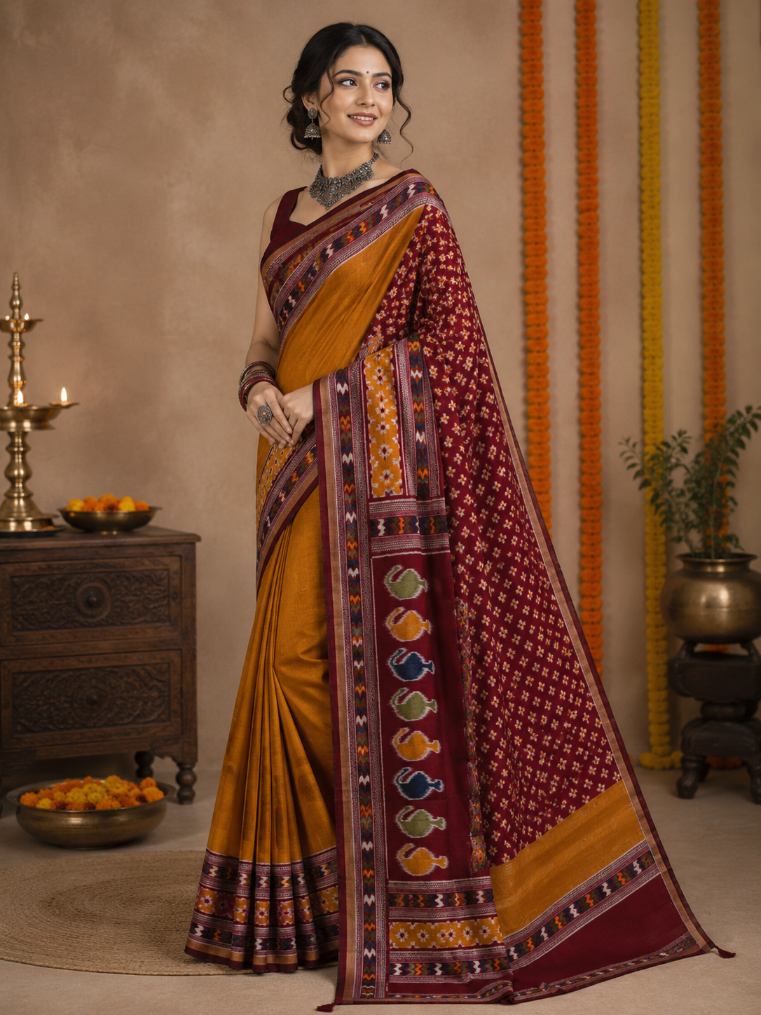 Karuna - Printed Saree
