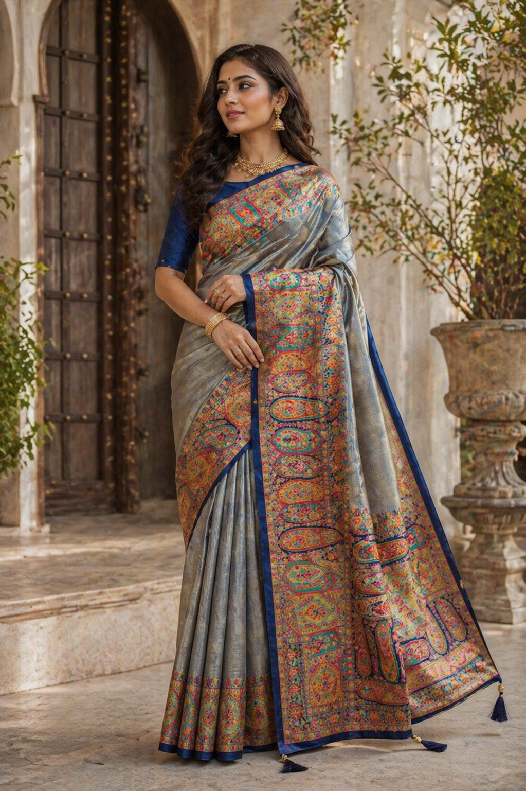 Gulzar - Pashmina Dola Silk Saree