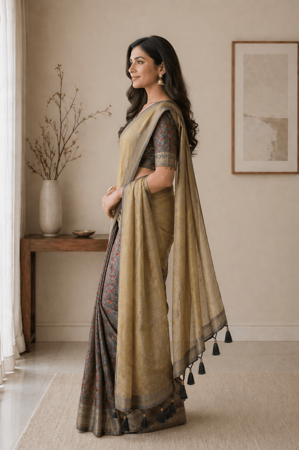 Krishna - Embroidered Saree