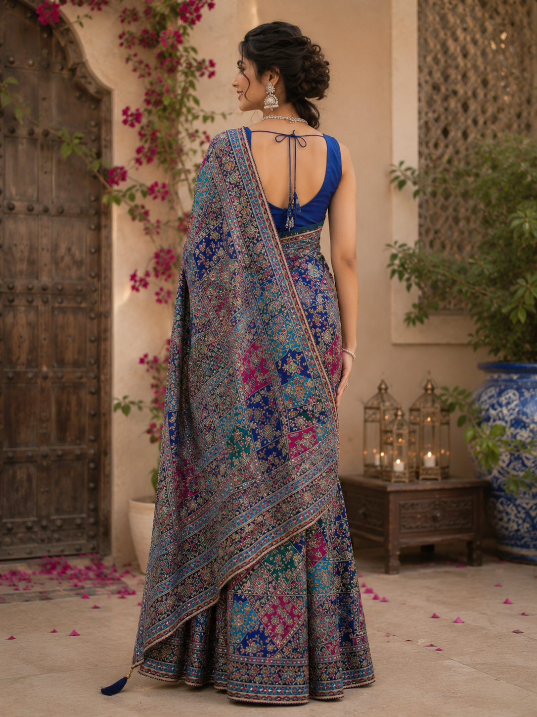 Menka - Embroidered Saree