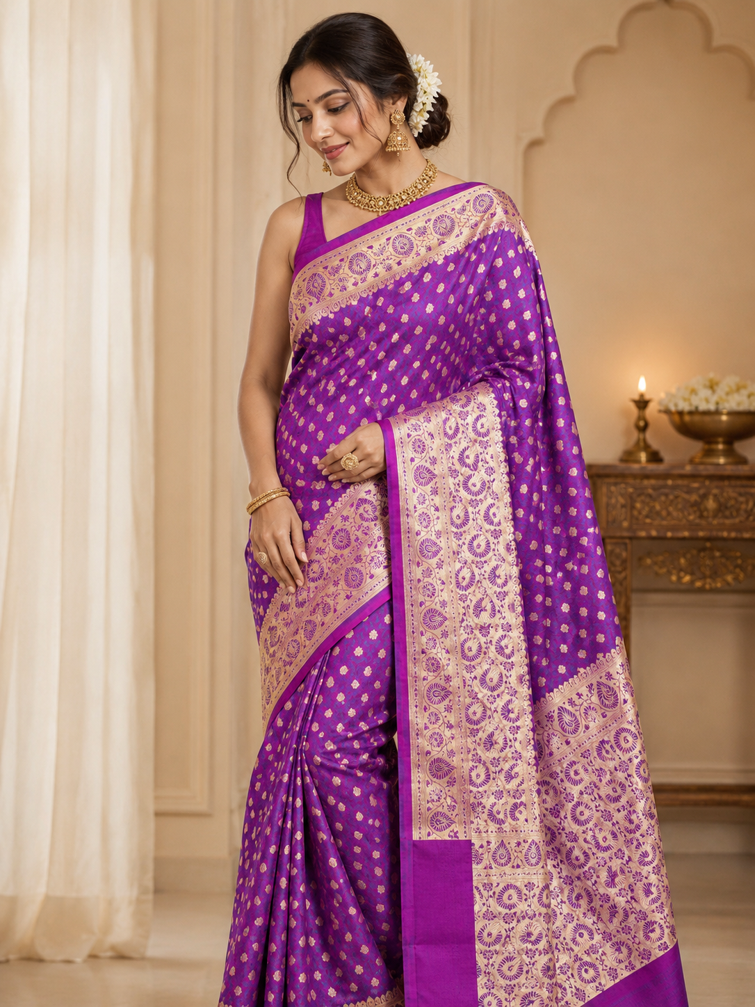 Aarohi - Satin Silk Saree