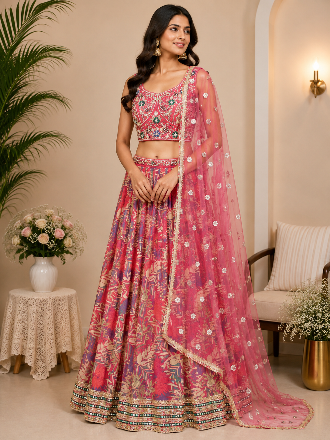 Aliya - Embroidered Lehenga