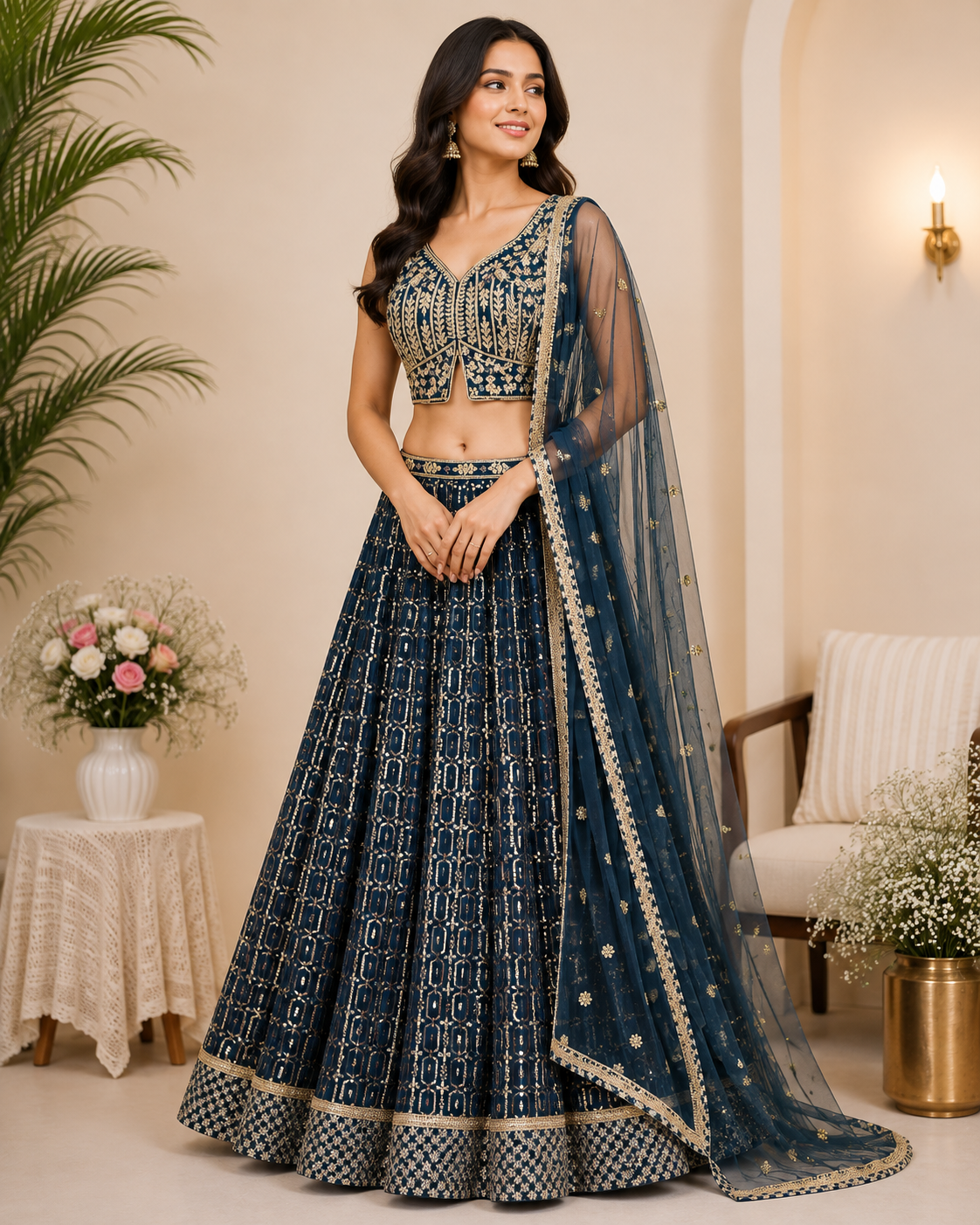 Angela - Georgette fabric lehenga