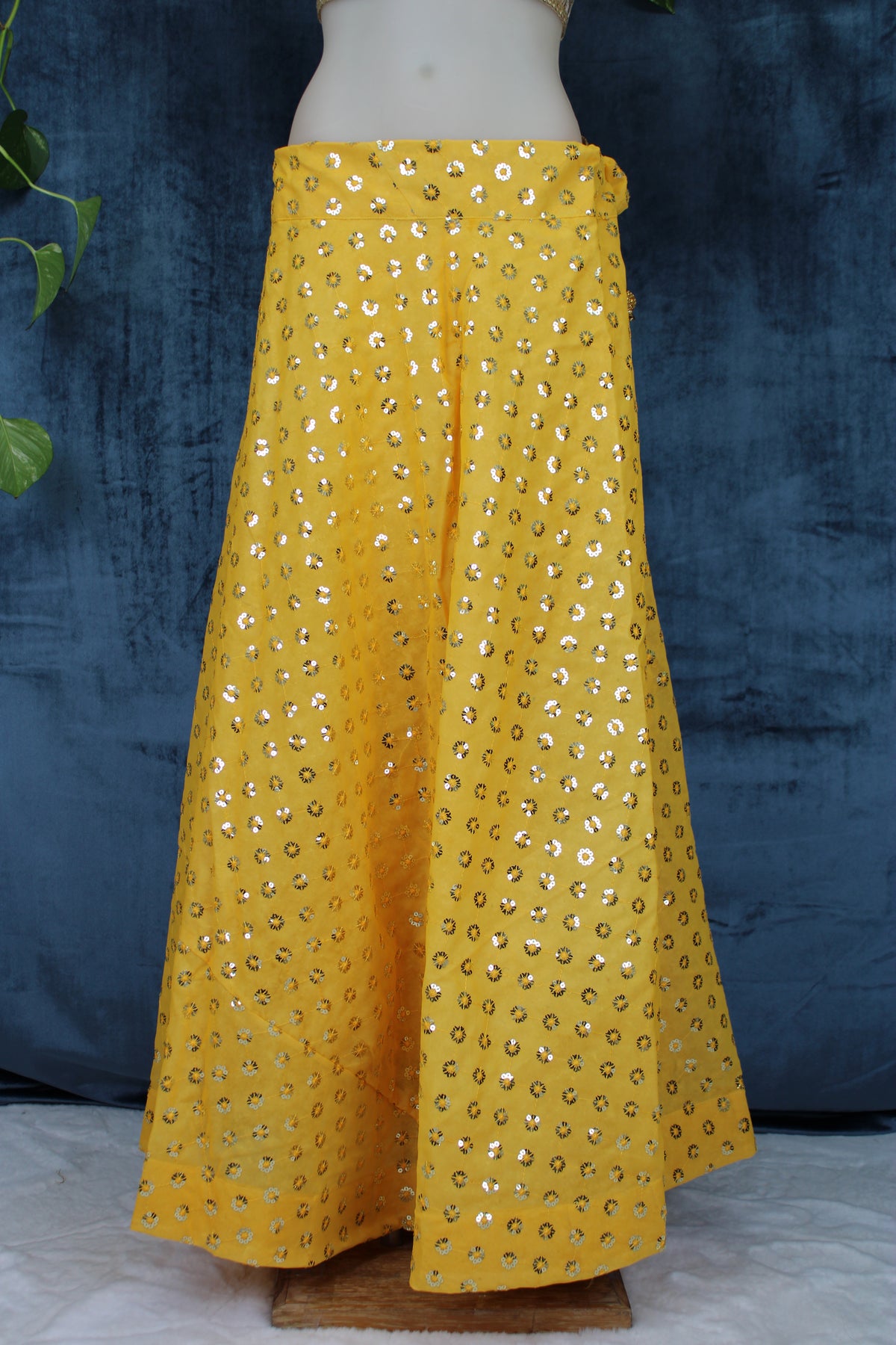 Anne - Georgette Sequin Circular Lehenga Skirt