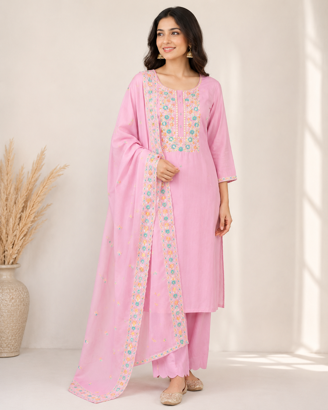 Arushi - Silk Embroidery Suit
