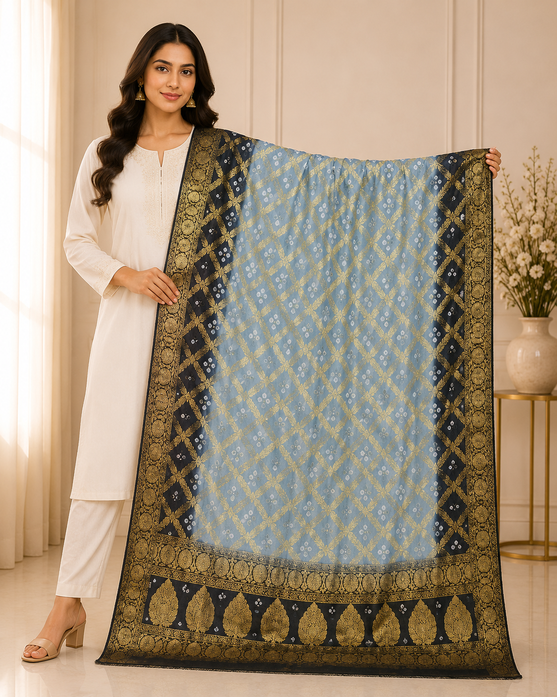 Bhairavi - Silk Dupatta