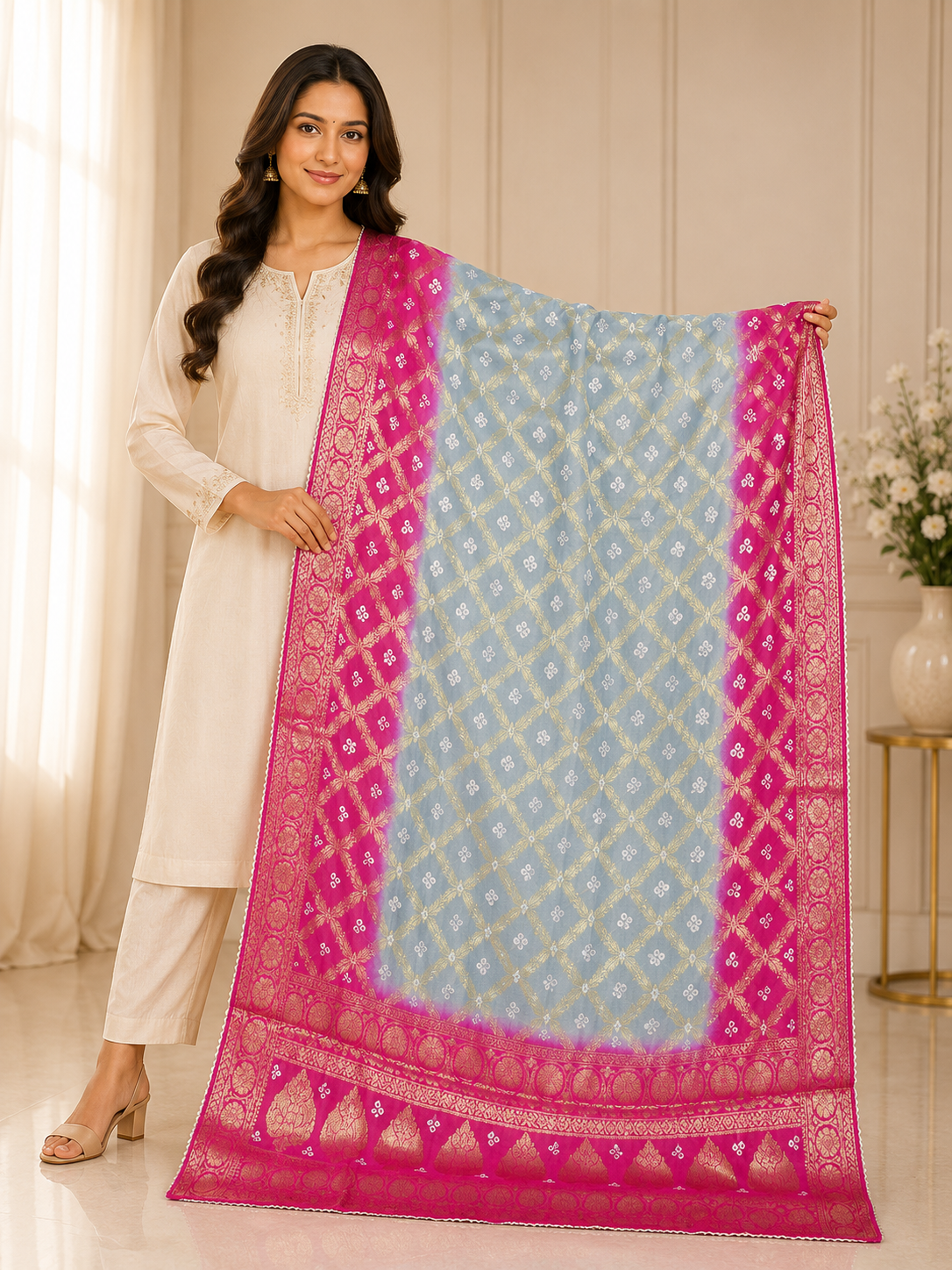 Bhairavi - Silk Dupatta