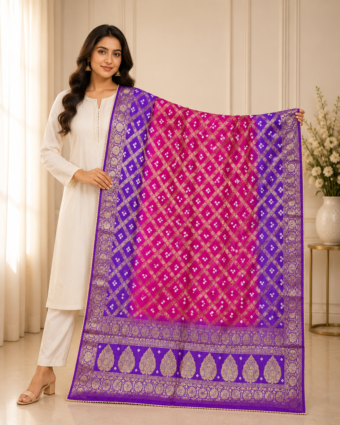 Bhairavi - Silk Dupatta
