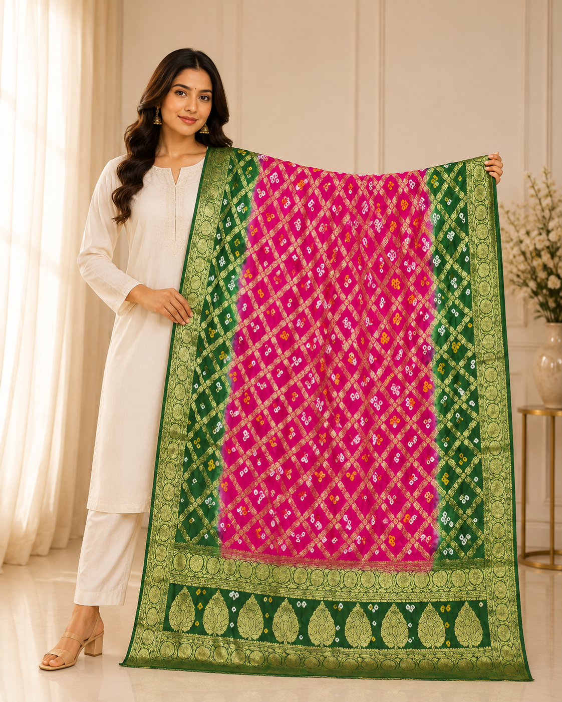 Bhairavi - Silk Dupatta