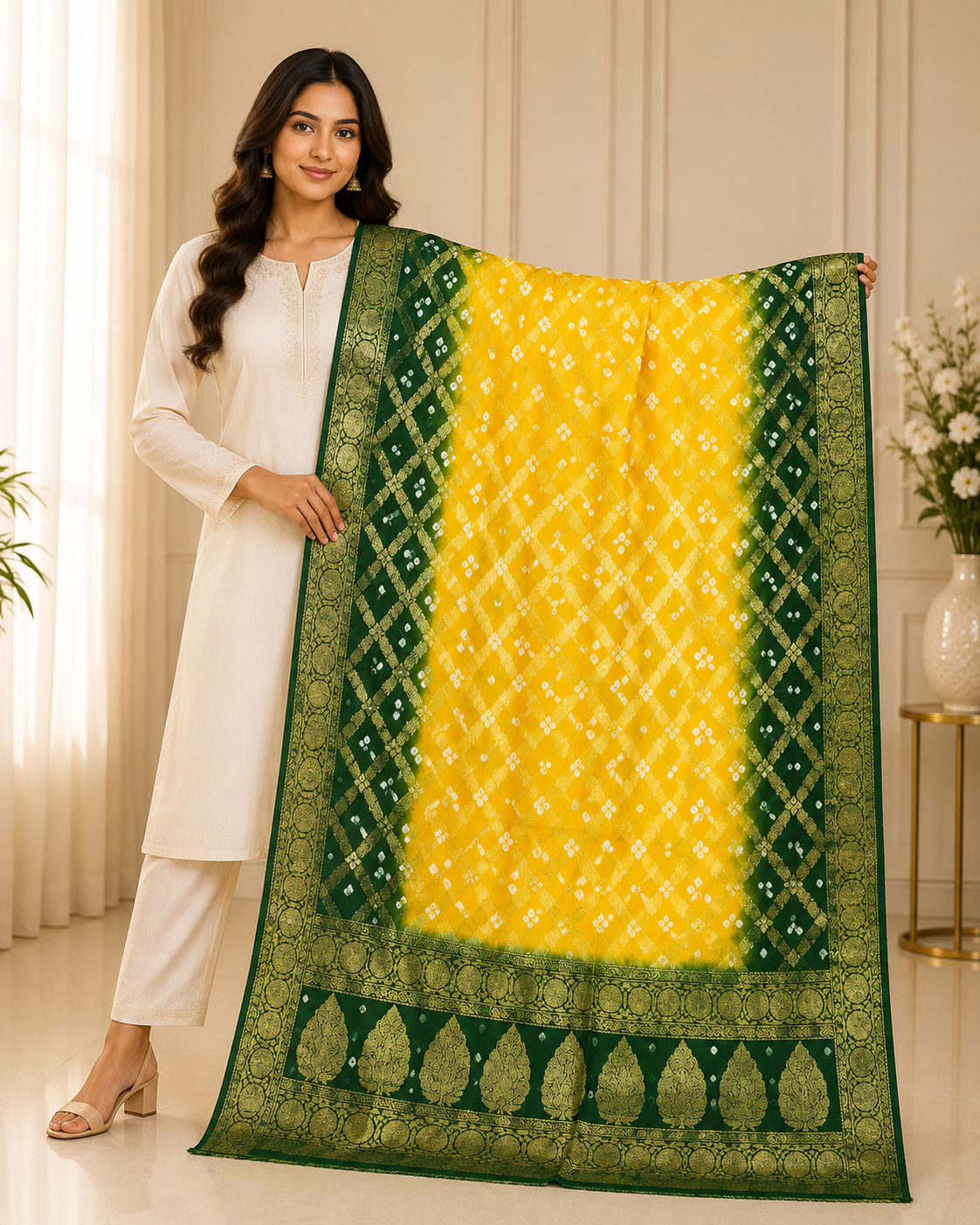 Bhairavi - Silk Dupatta