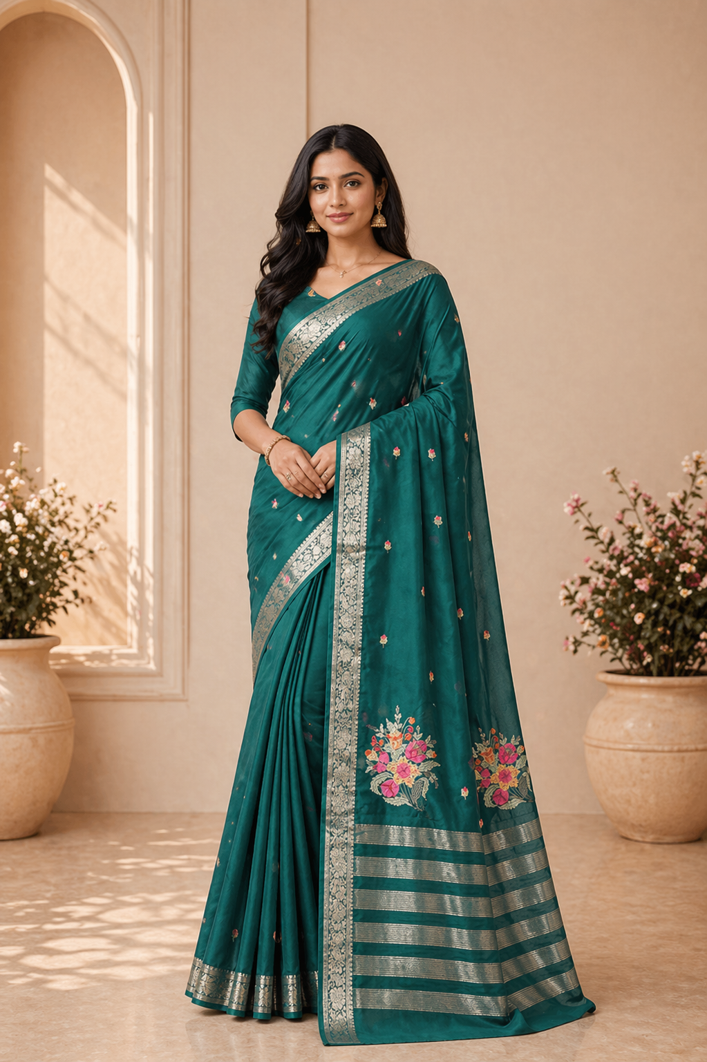 Madhu - Embroidered Saree