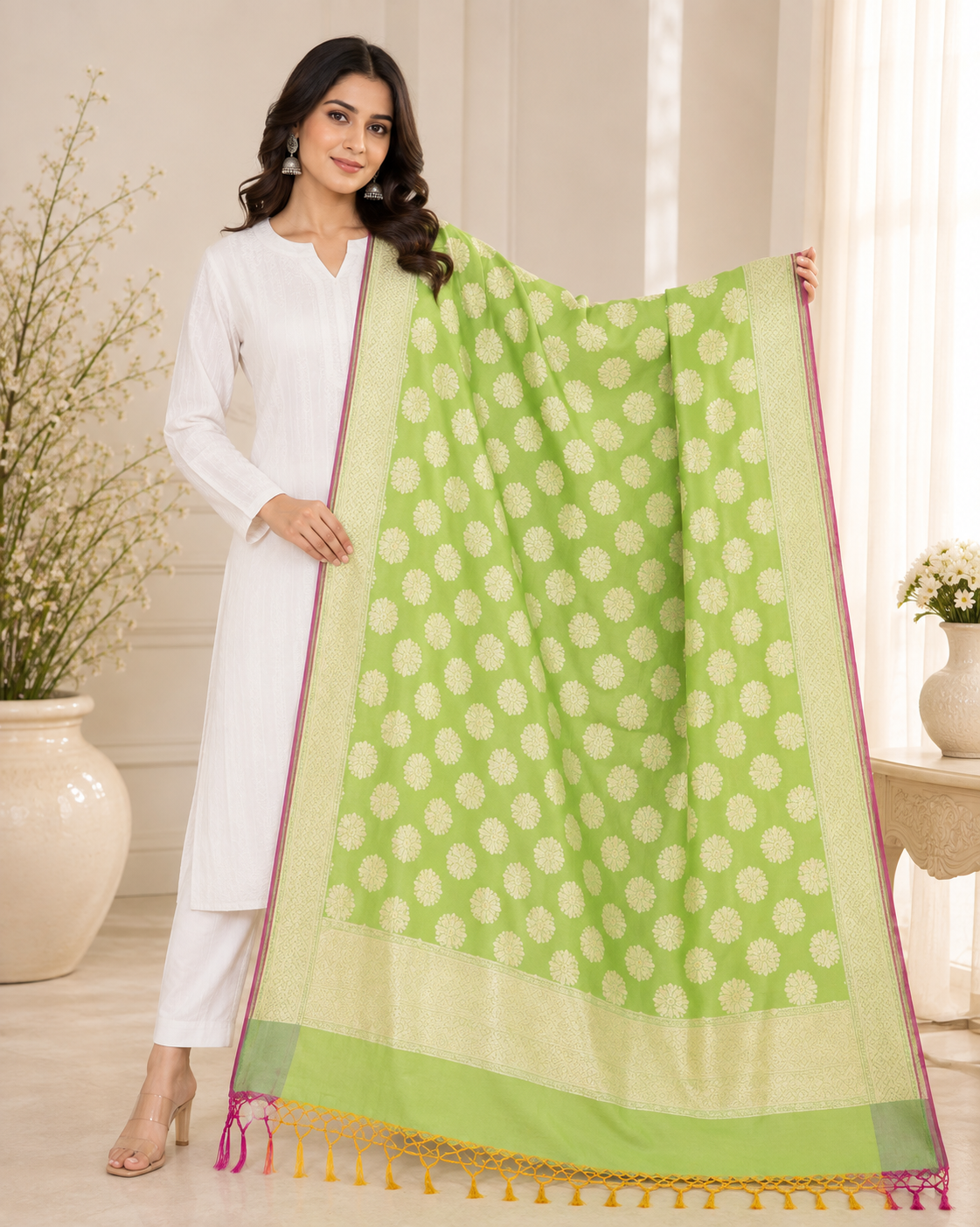 Brocade - Silk dupatta