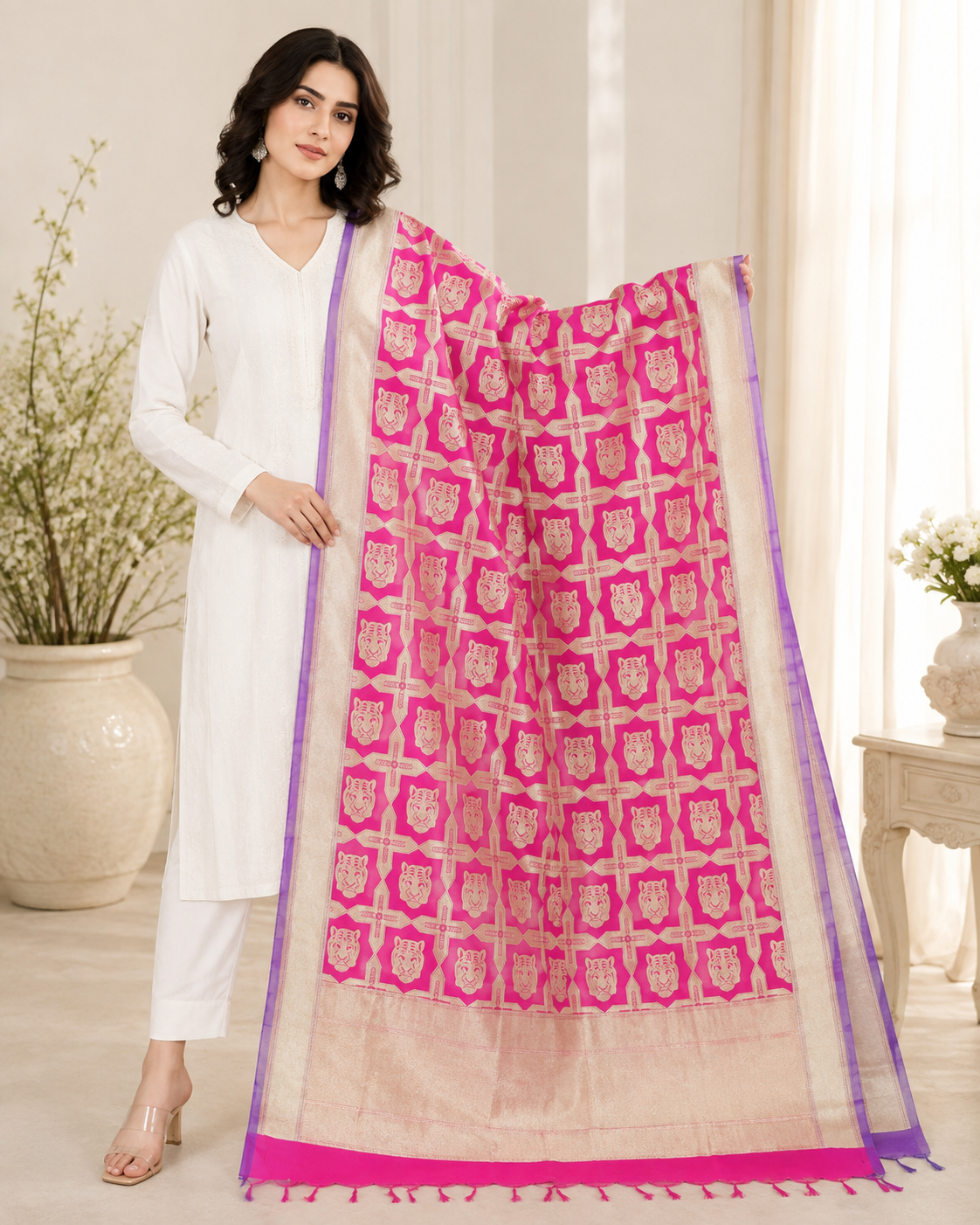 Brocade - Silk dupatta