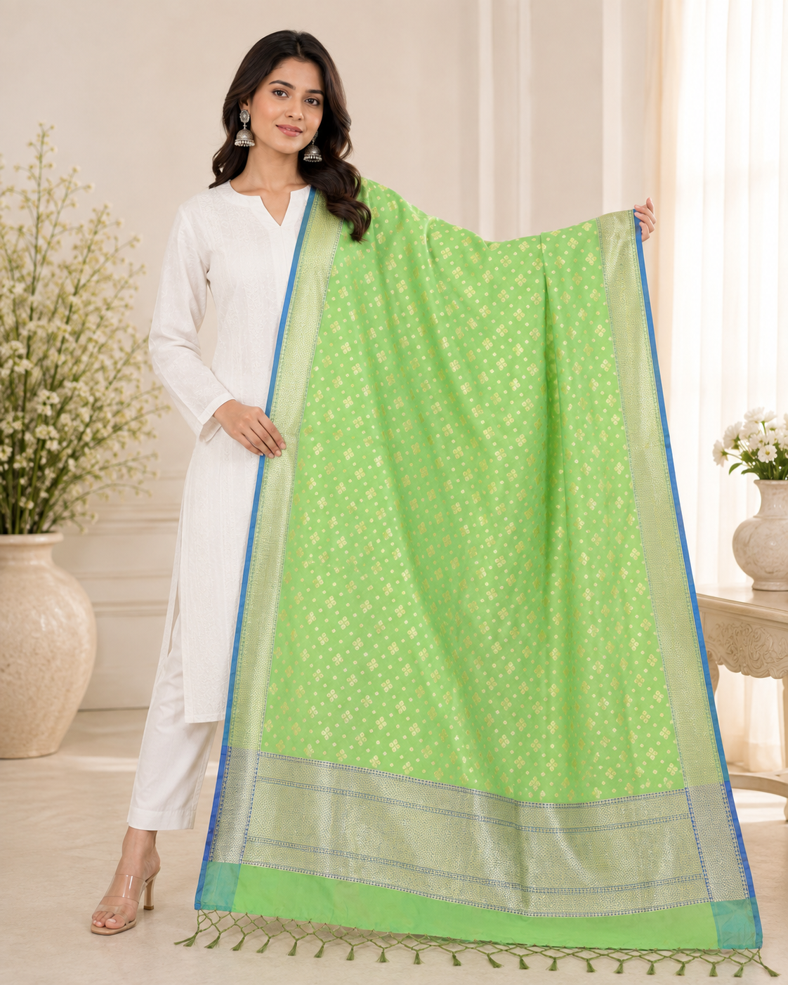 Brocade - Silk dupatta
