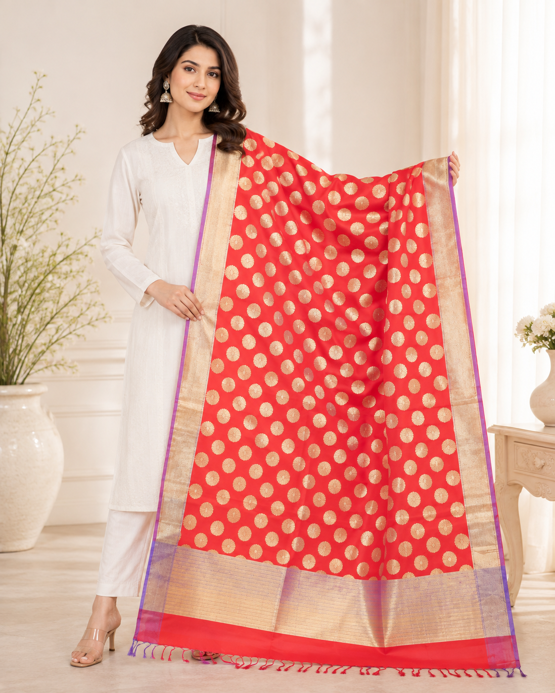 Brocade - Silk dupatta