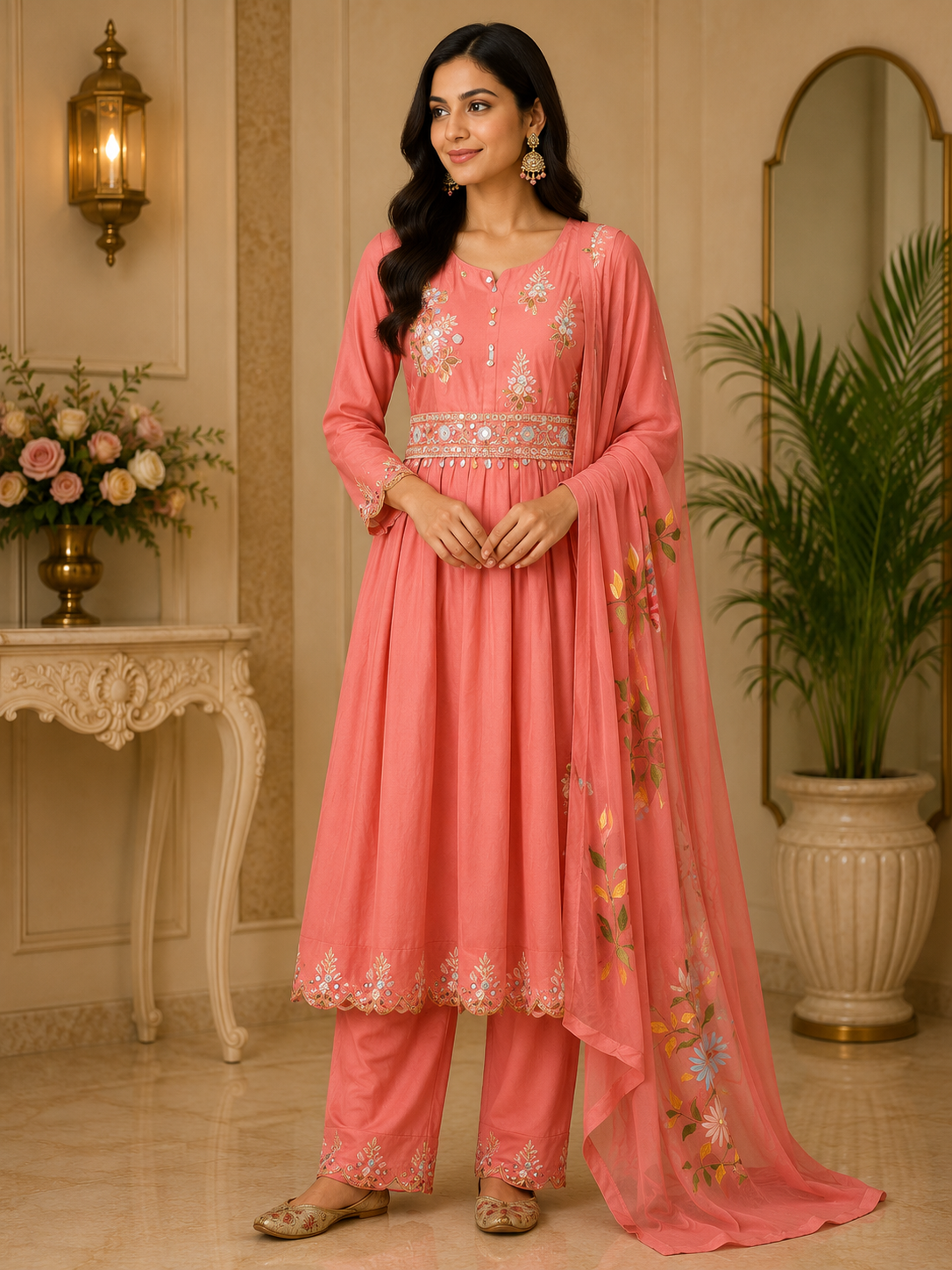 Chanchal - Embroidery Anarkali Suit