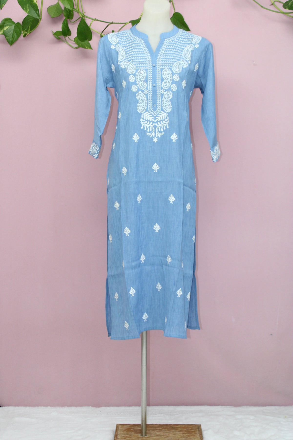 Deepa Store Deepa - Cotton Thread Embroidery Long Kurti – Saaisneh