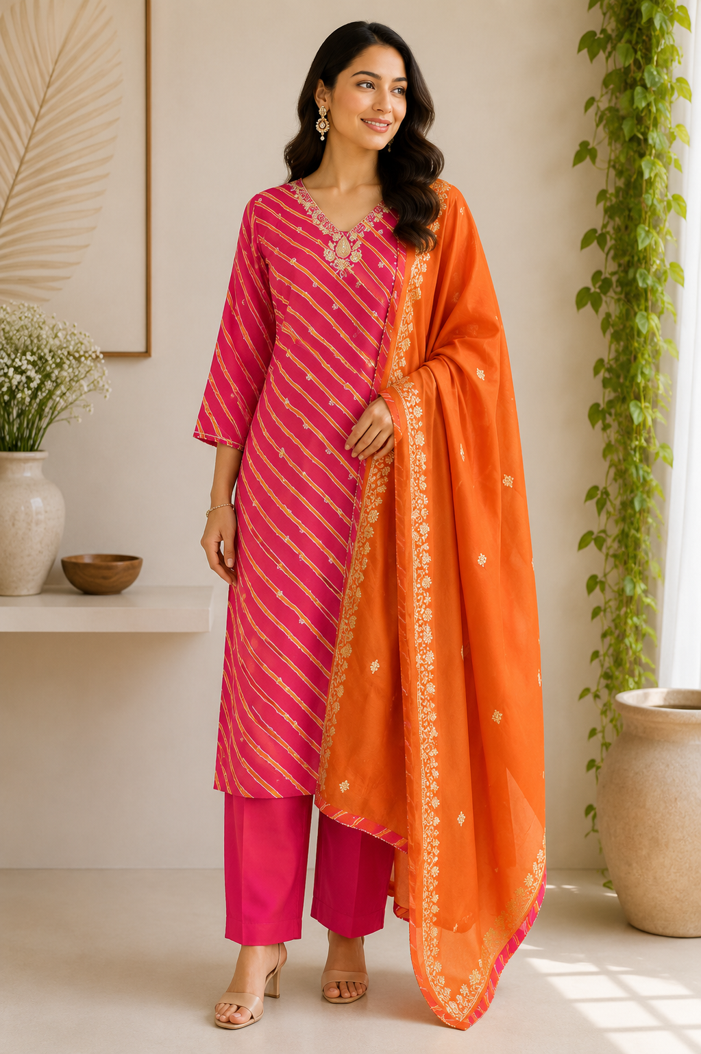Deepti - Muslin Silk Straight Suit