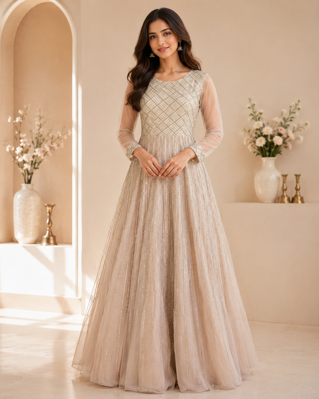 Diana - Embroidered Gown