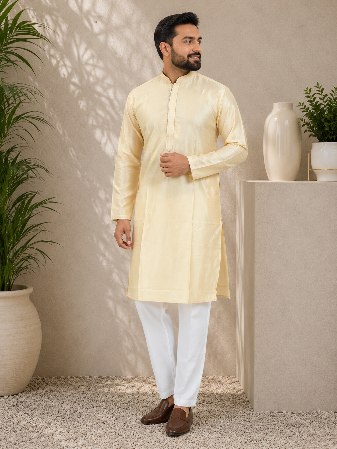 Elan - Soft Silk Kurta Set