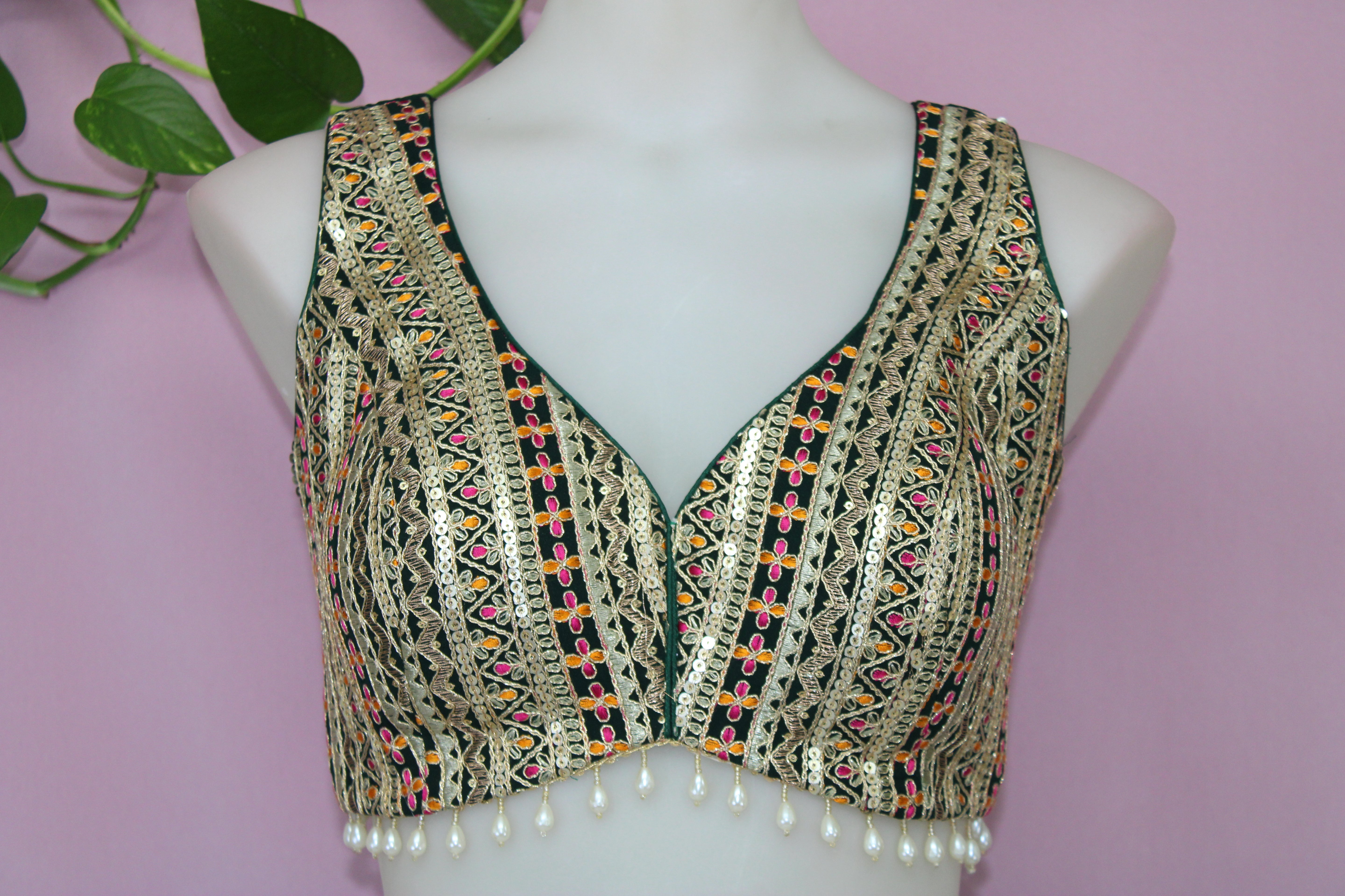 Elsa - Crush Georgette Sleeveless Princess Cut Blouse