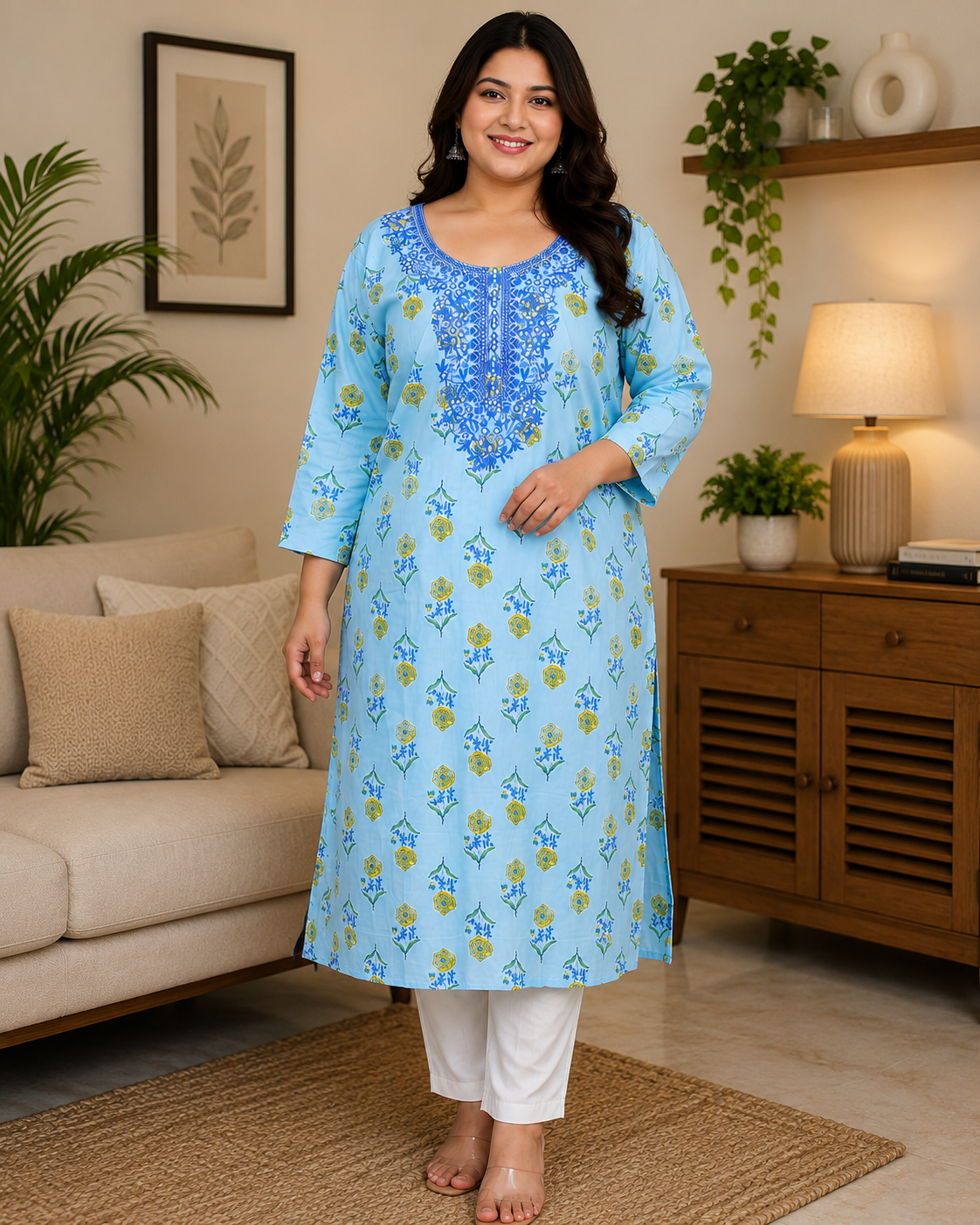 Geeta - Cotton Long Kurti