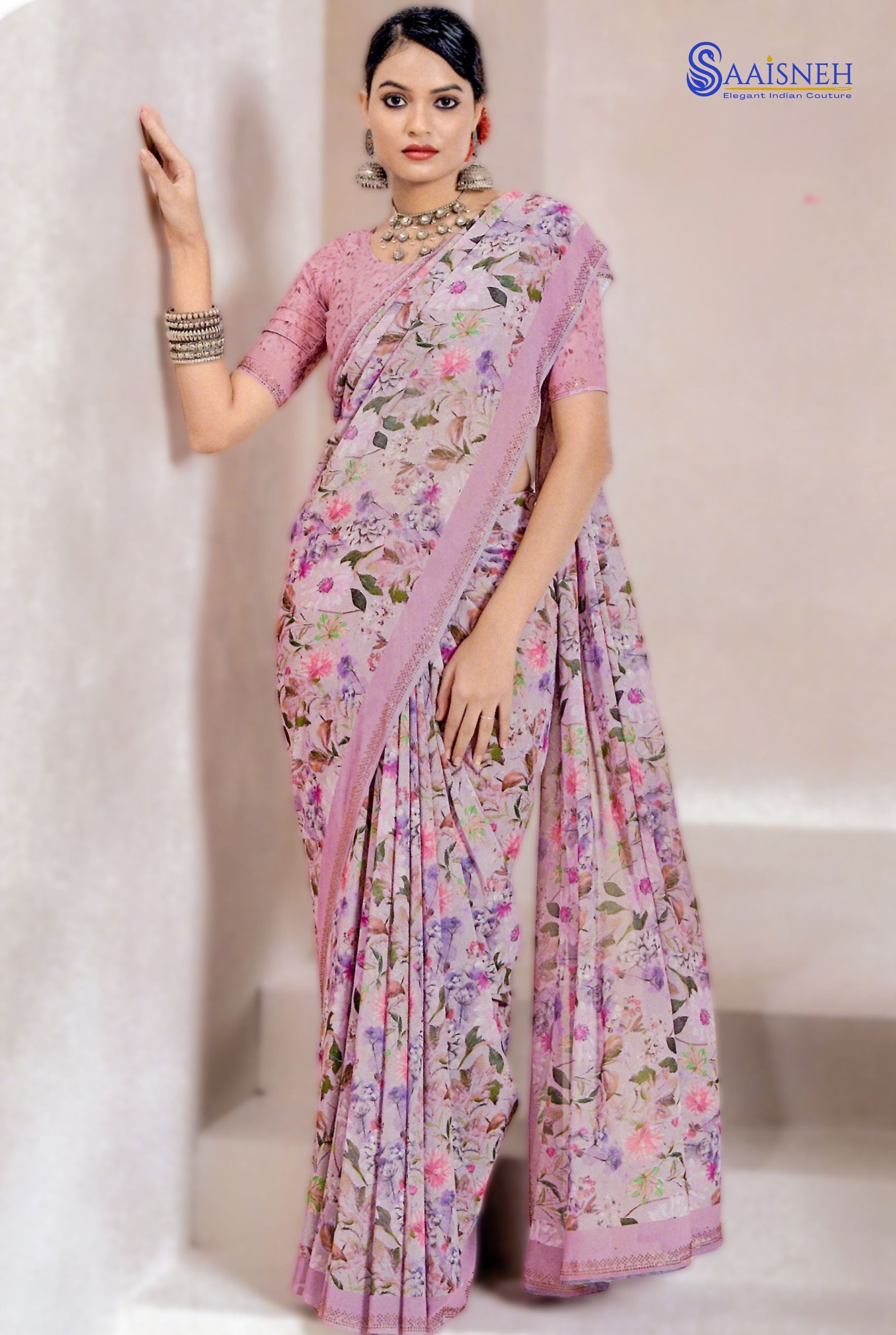 Gulabo - Georgette Printed Saree