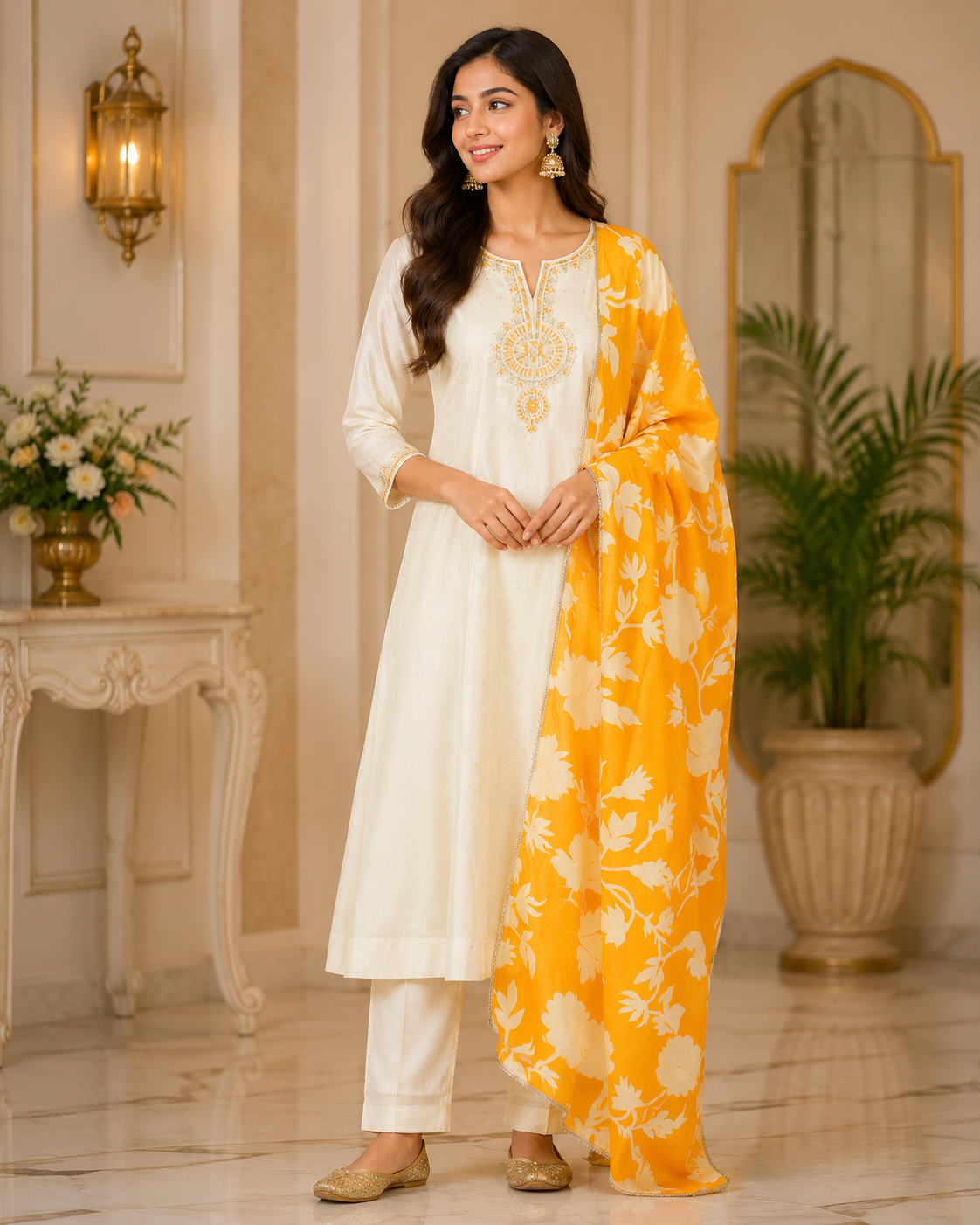 Harsha - Soft Tissue Anarkali Suit