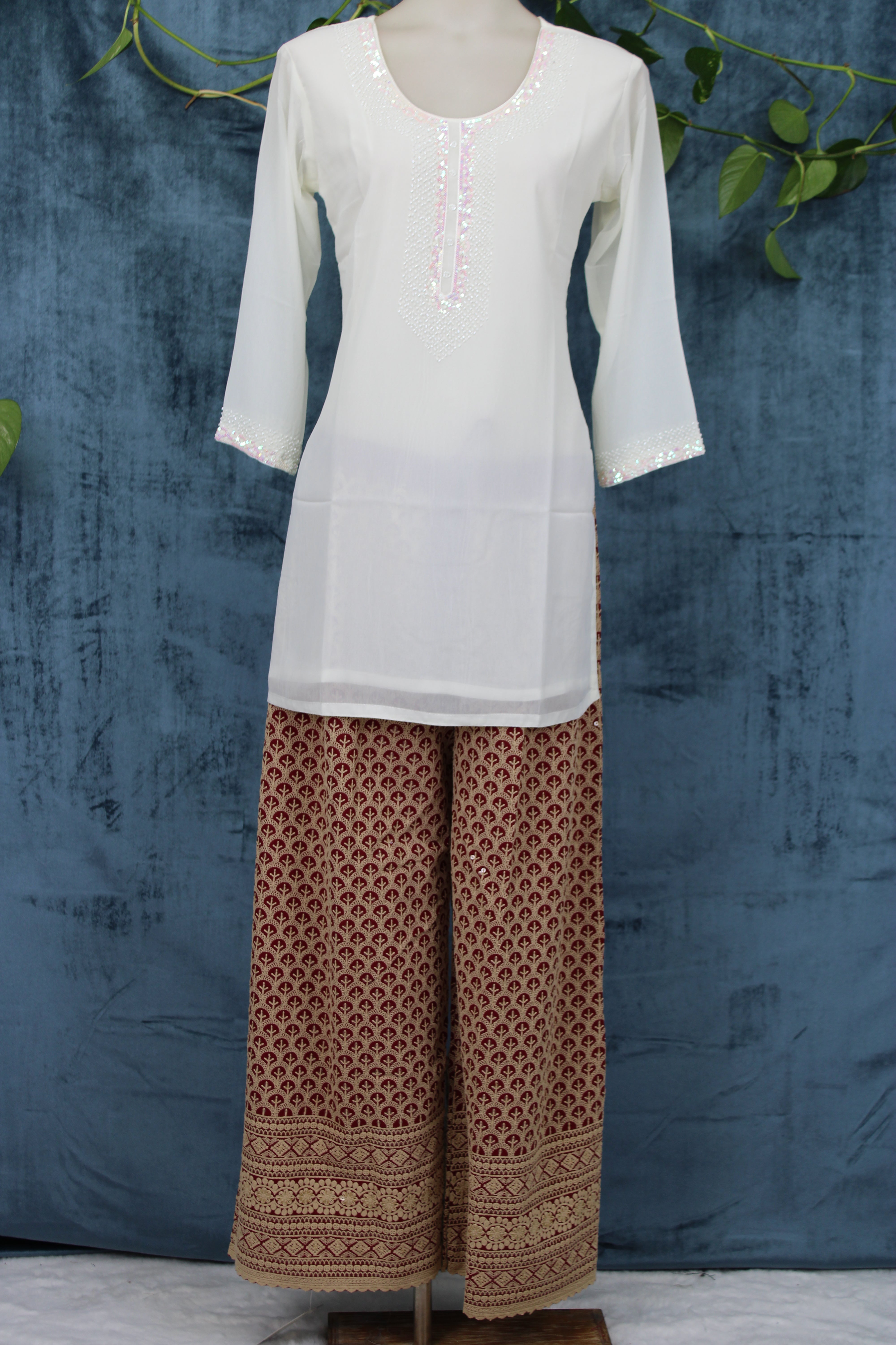 Heba - Georgette Short Kurti
