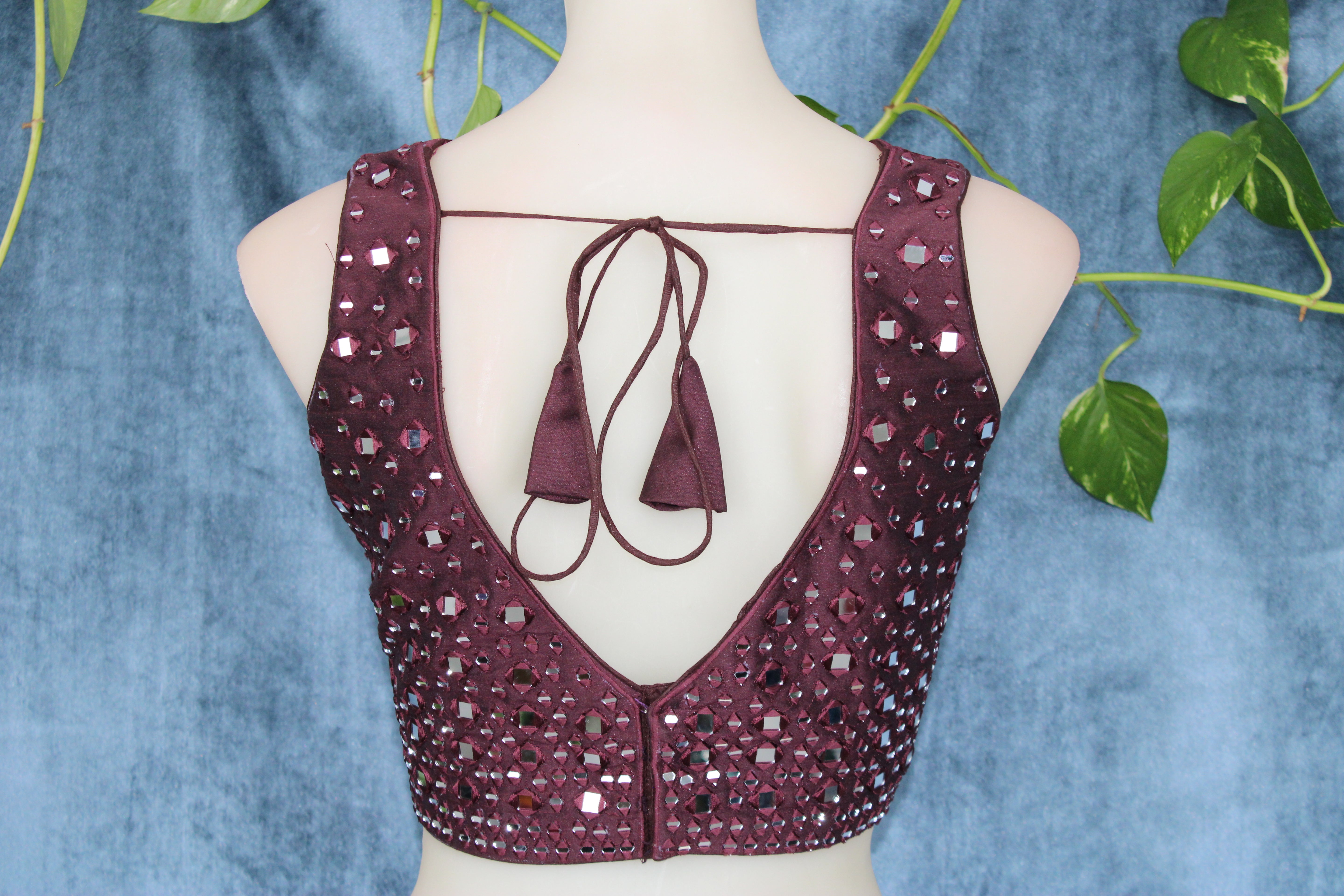 Isha - Mirror Work Embroidery Blouse
