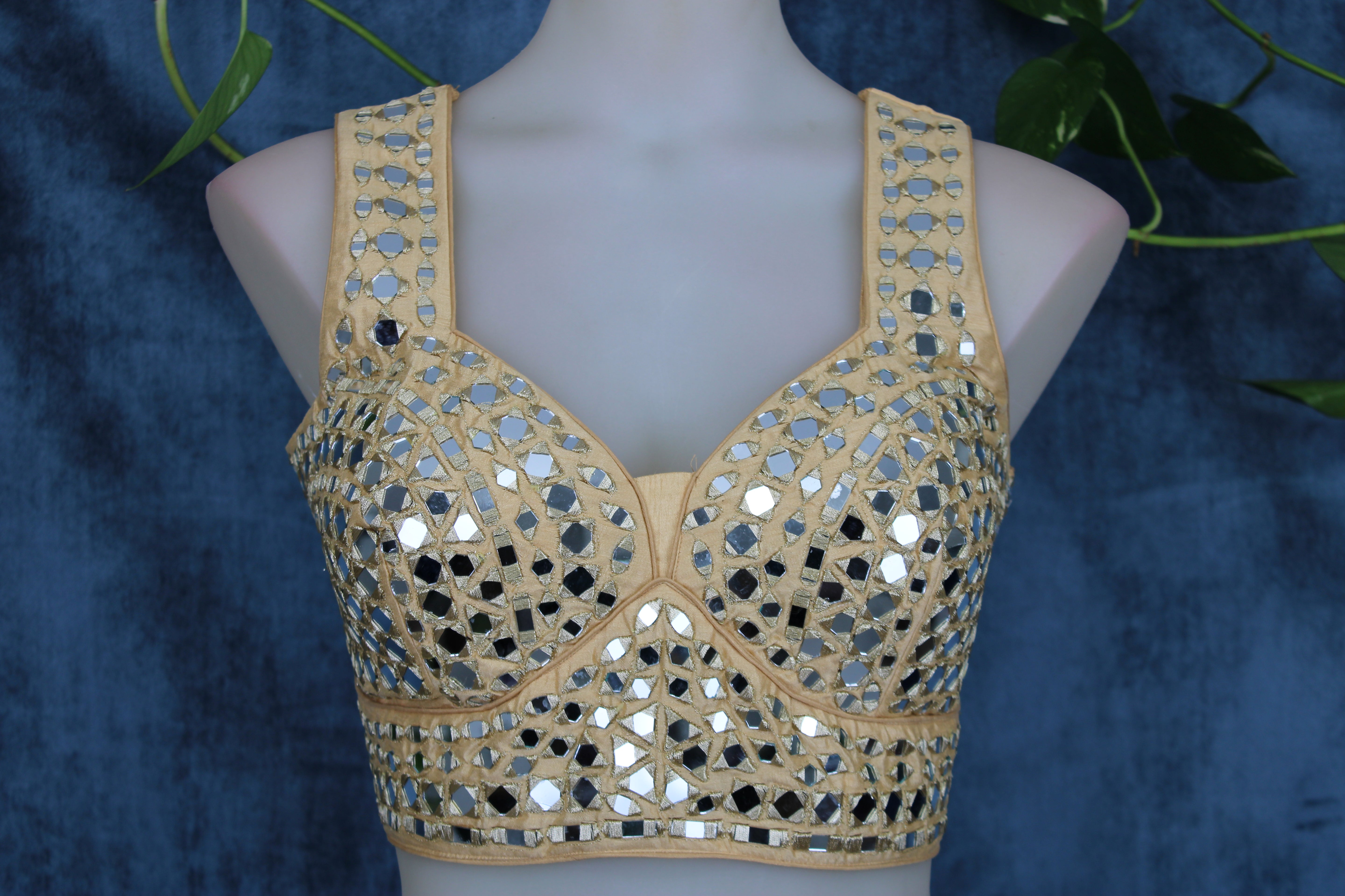 Isha - Mirror Work Embroidery Blouse