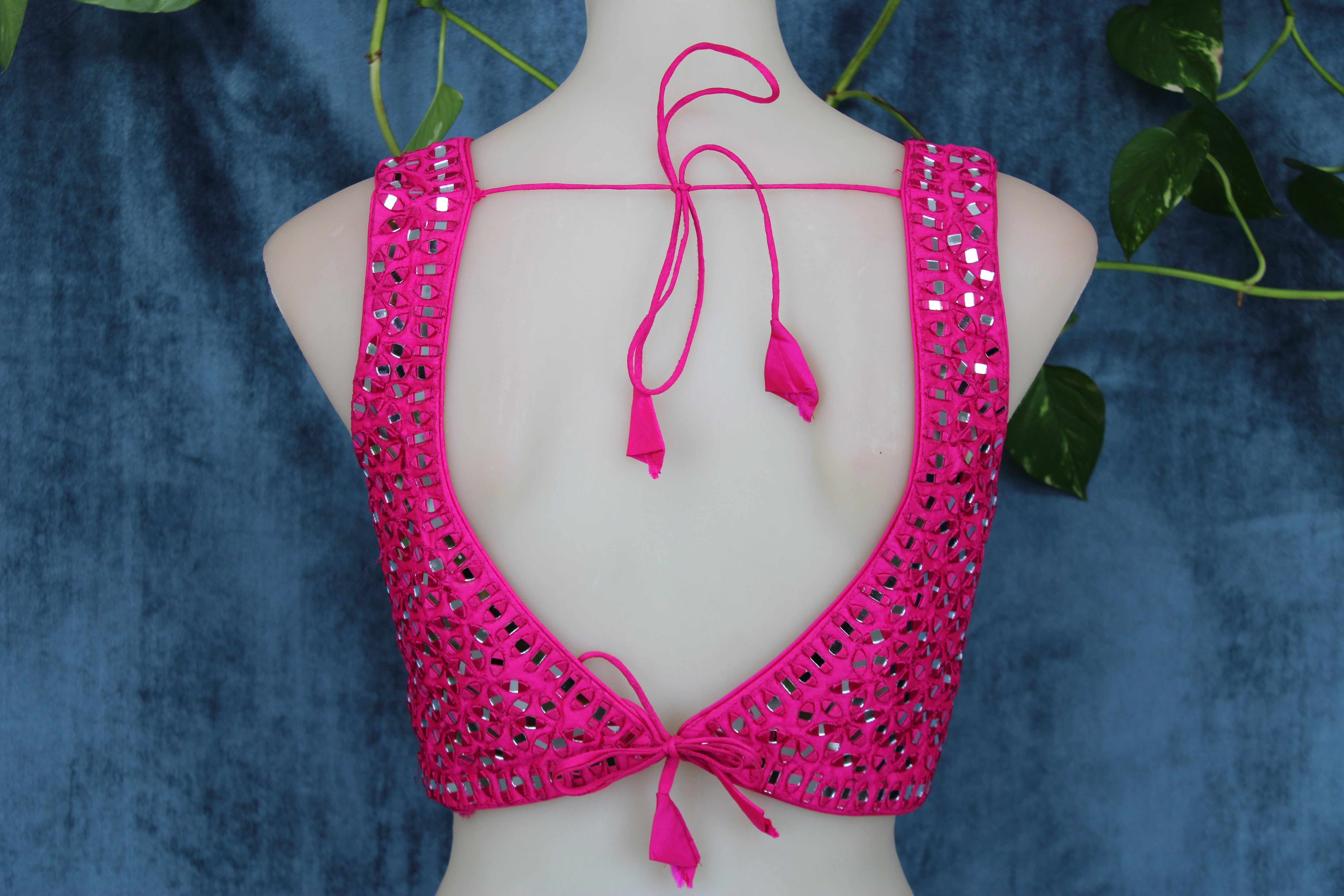 Isha - Mirror Work Embroidery Blouse