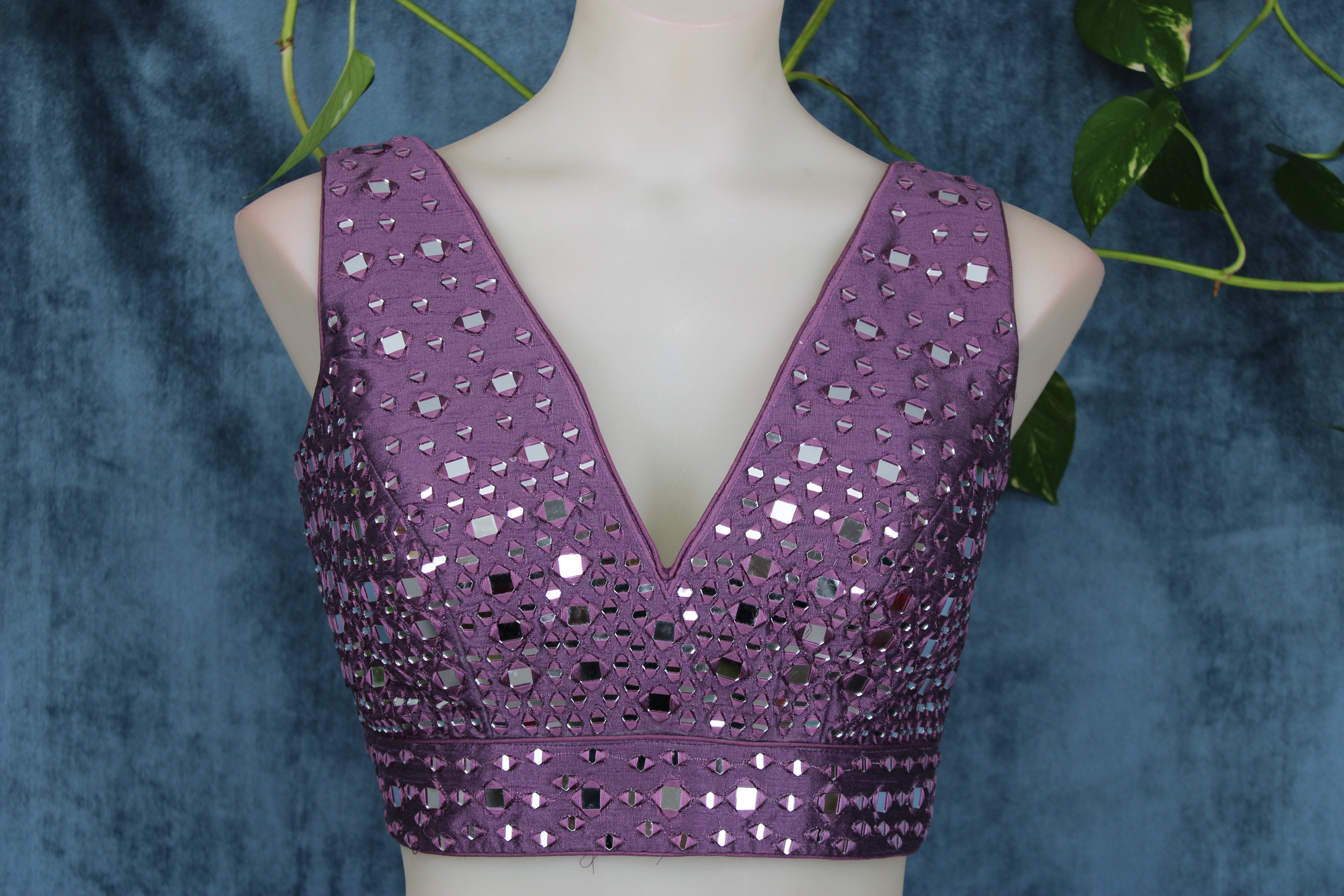Isha - Mirror Work Embroidery Blouse