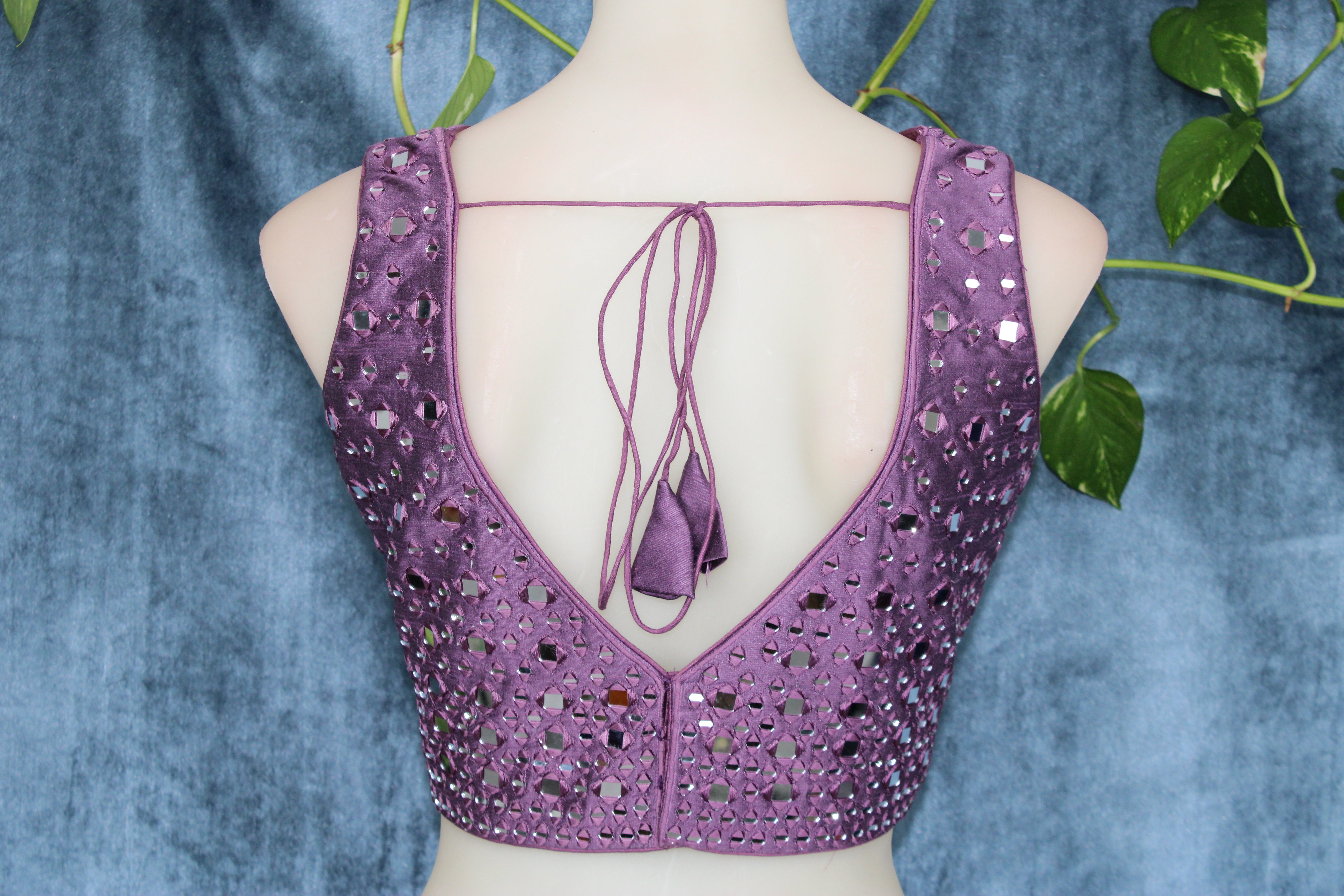 Isha - Mirror Work Embroidery Blouse