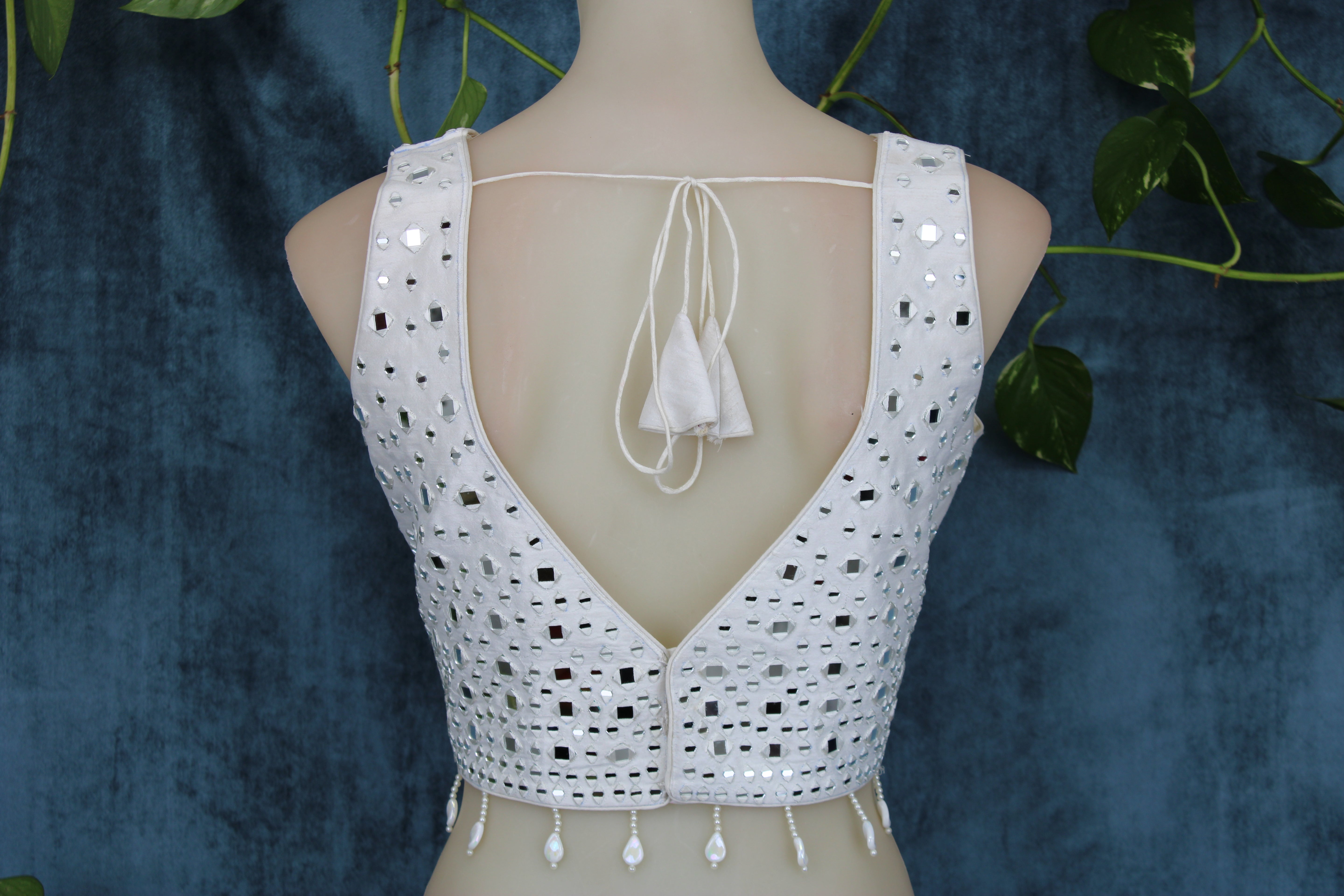 Isha - Mirror Work Embroidery Blouse
