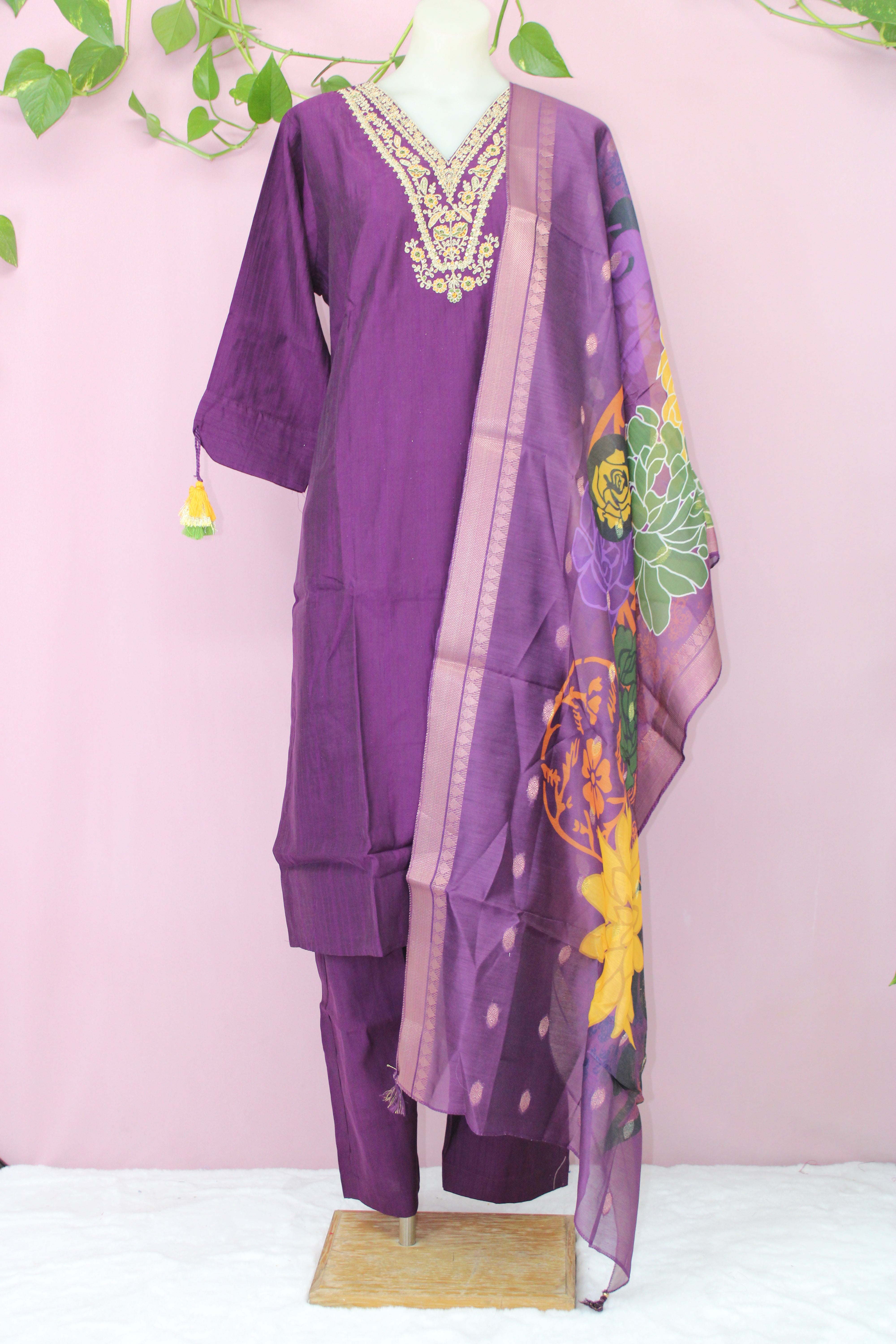 Jiya - Muslin Fabric Straight Suit