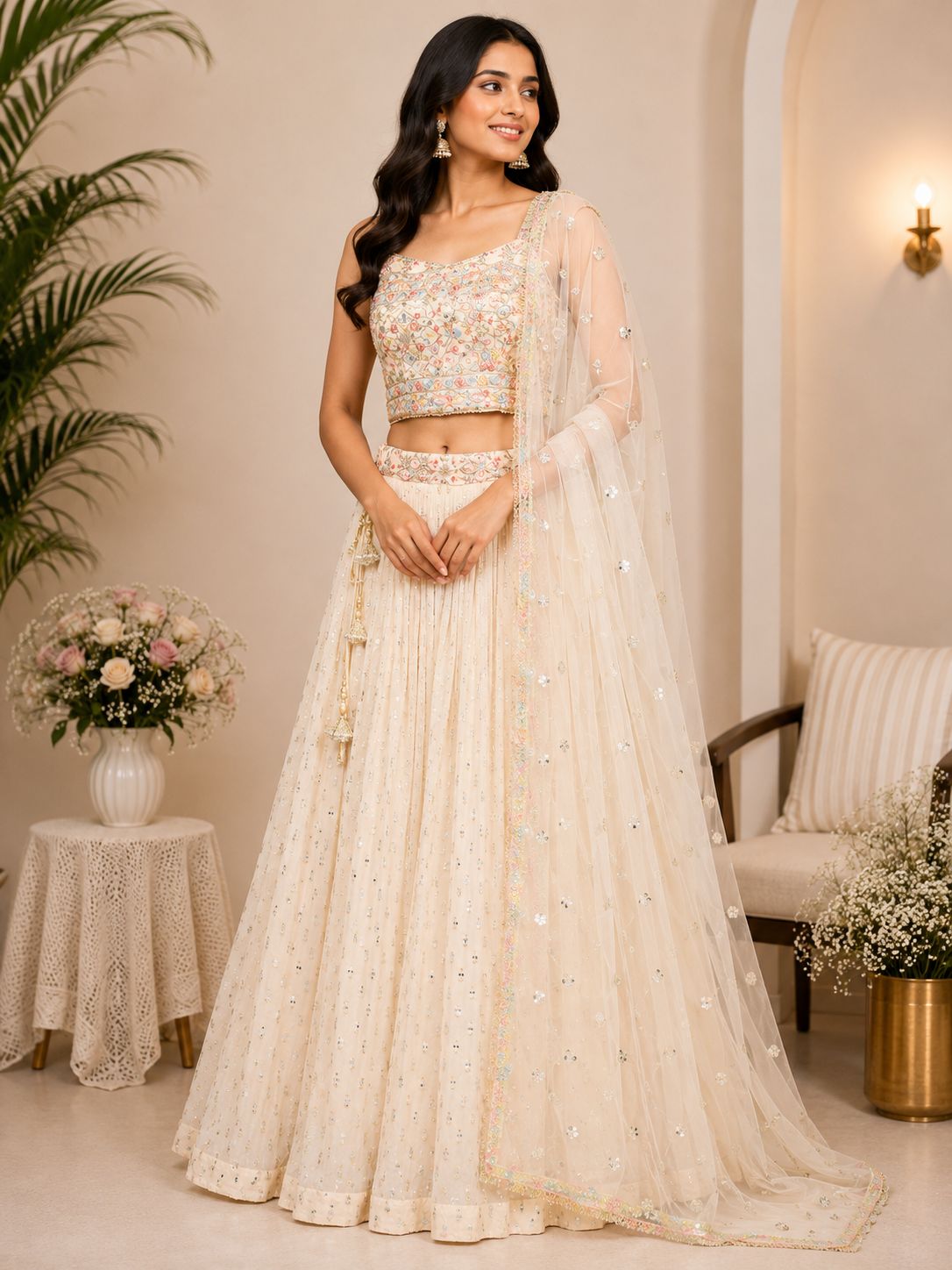 Julfi - Embroidered Lehenga